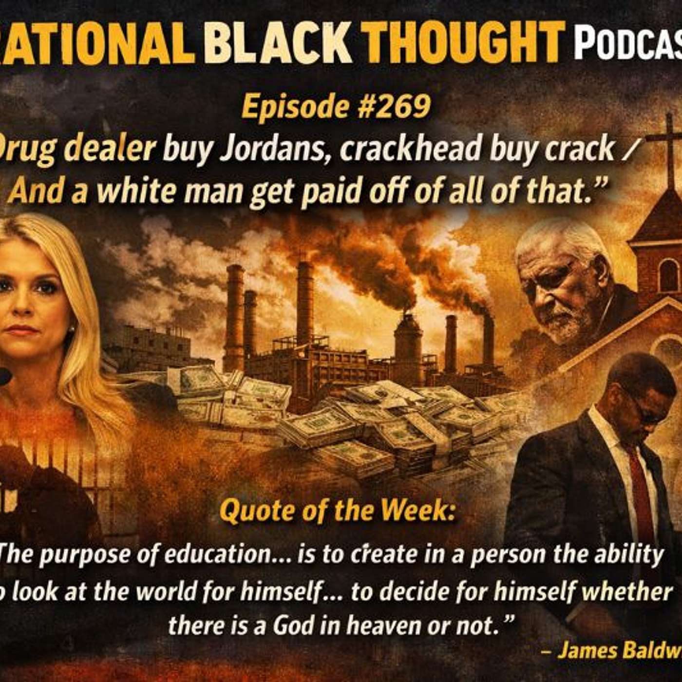 Episode #269 – February 14, 2026 – “Drug dealer buy Jordans, crackhead buy crack / And a white man get paid off of all of that” Episode #269 – February 14, 2026 – “Drug dealer buy Jordans, crackhead buy crack / And a white man get paid off of all of that”