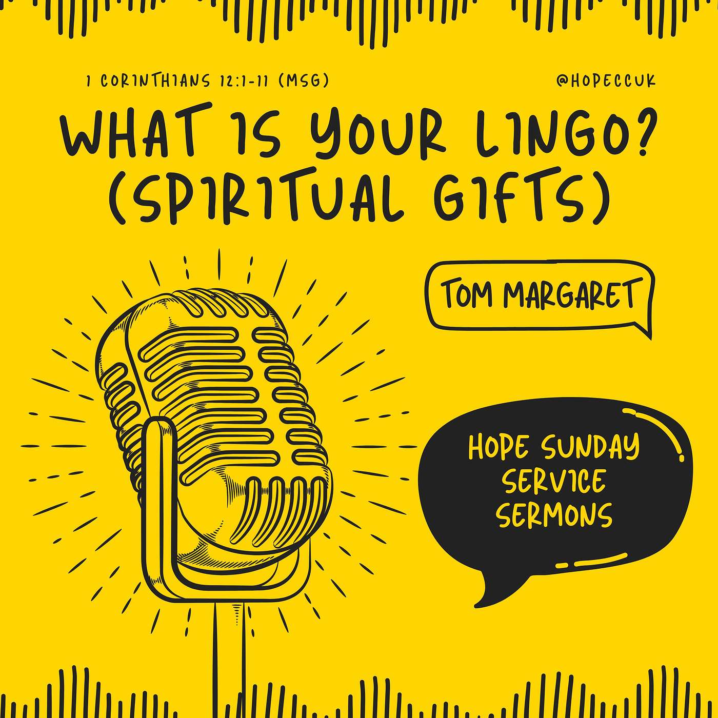 What's your lingo? (spiritual gifts) - Tom Margaret - Sunday 12th October 2025 episode artwork