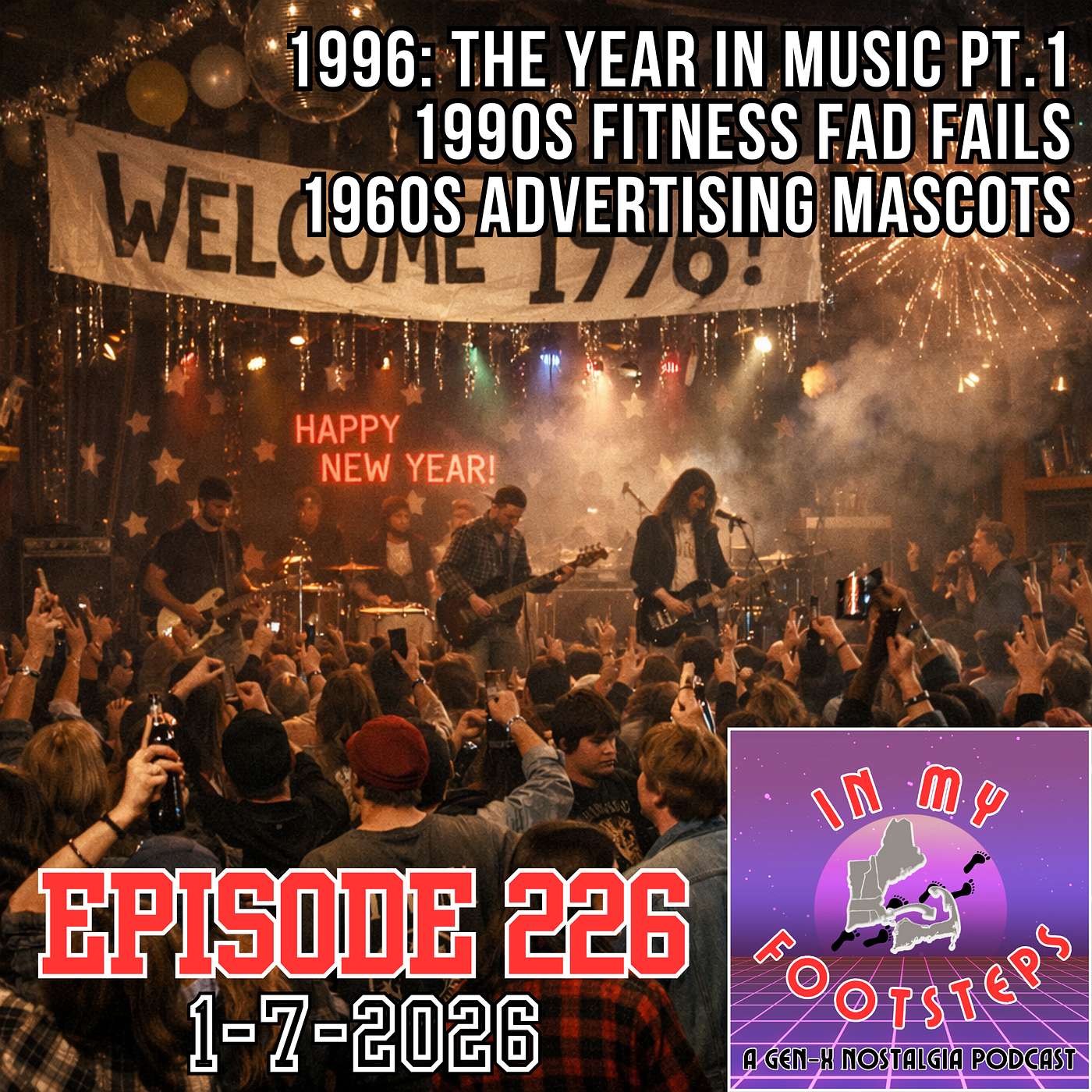 Episode 226: 1996 Year In Music Part 1, 1960s Advertising Mascots, 1990s Fitness Fad Fails(1-7-2026) Episode 226: 1996 Year In Music Part 1, 1960s Advertising Mascots, 1990s Fitness Fad Fails(1-7-2026)