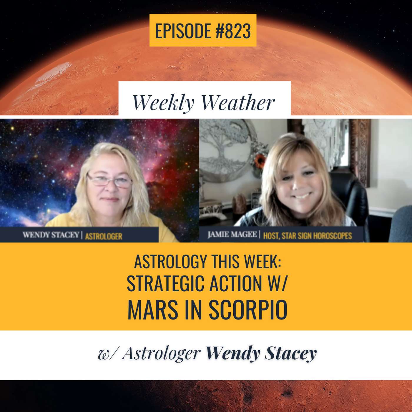 cover of episode [WEEKLY ASTROLOGICAL WEATHER] Astrology This Week: Mars in Scorpio, Venus in Virgo & the End of Pluto Retrograde w/ Wendy Stacey