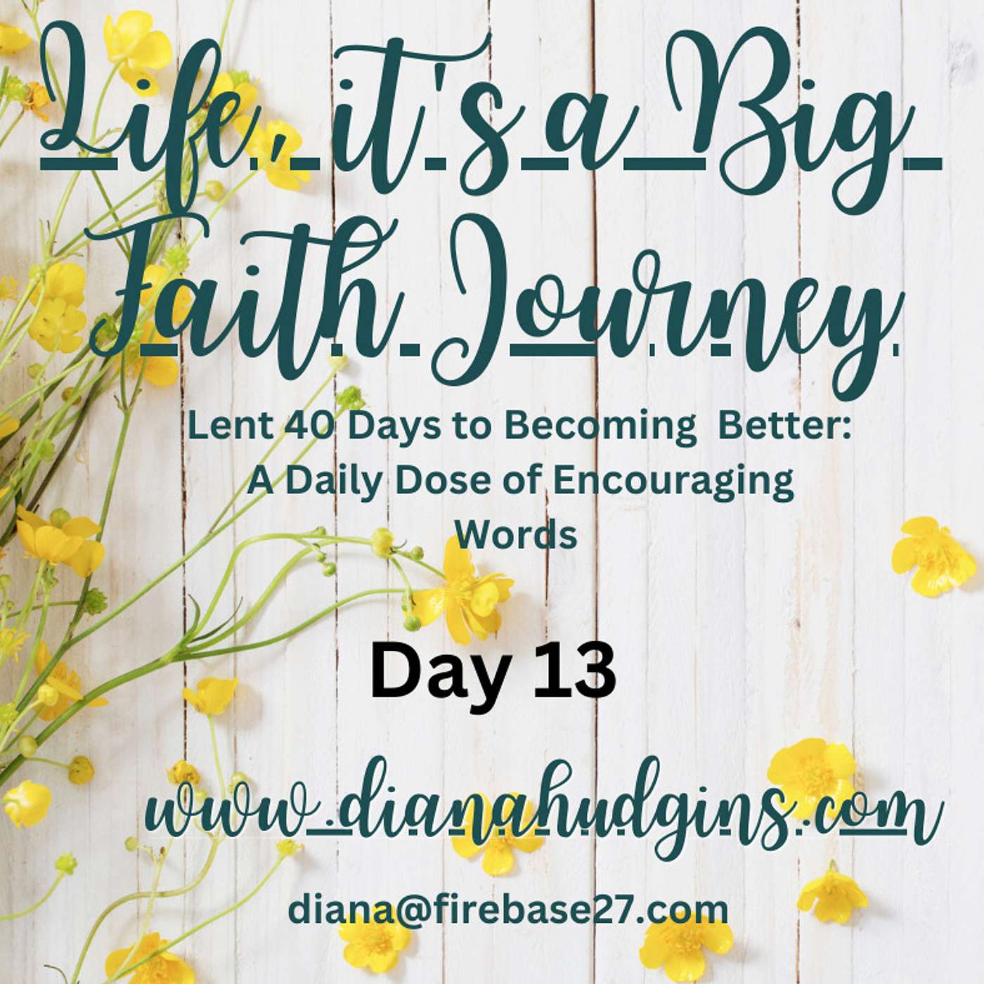 Life, it\'s a Big Faith Journey