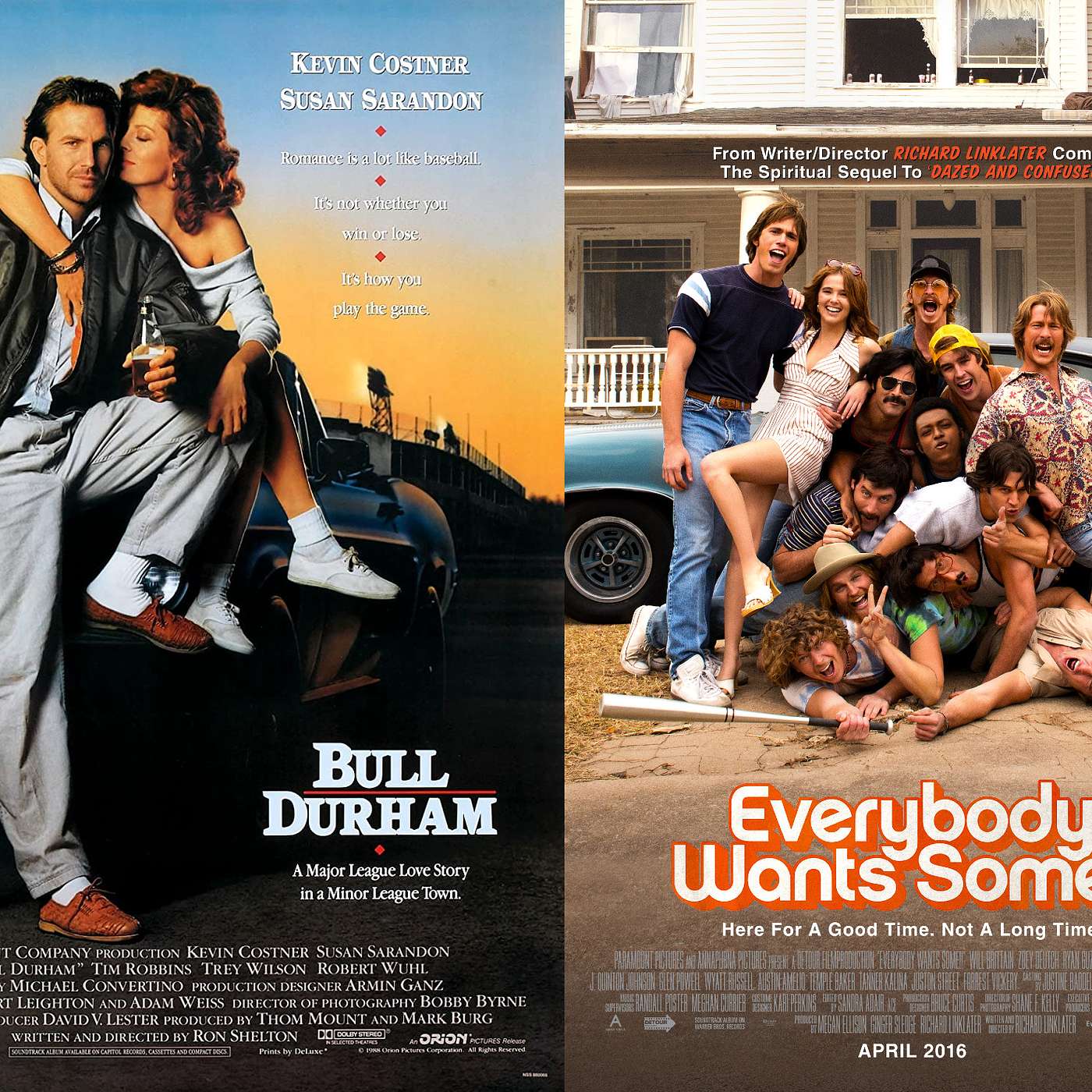 73: Bull Durham (1988) and Everybody Wants Some!! (2016)