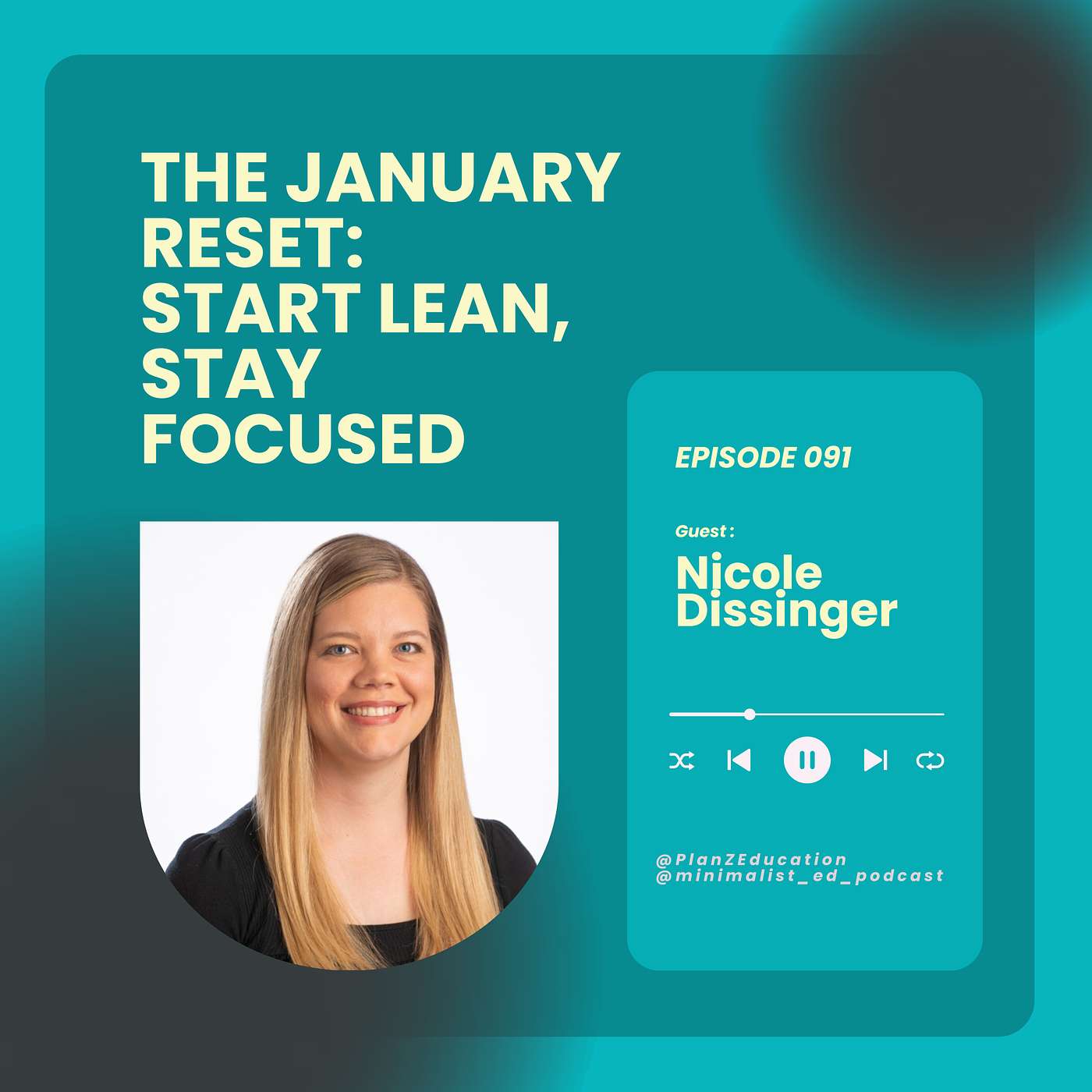Ep 091 — The January Reset: Start Lean, Stay Focused with Nicole Dissinger episode artwork