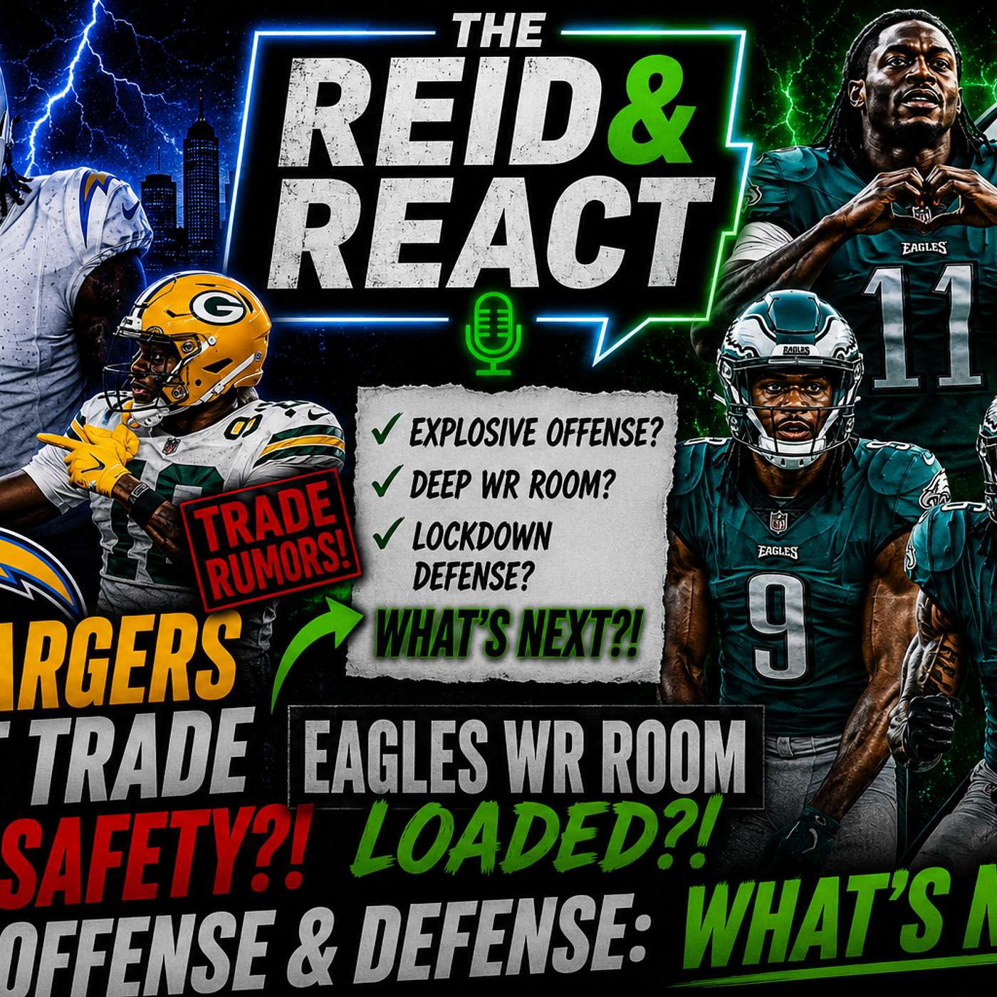 REID & REACT LA CHARGERS ABOUT TO SHOCK THE NFL?! Eagles Offense Looks SCARY 👀🔥 episode artwork