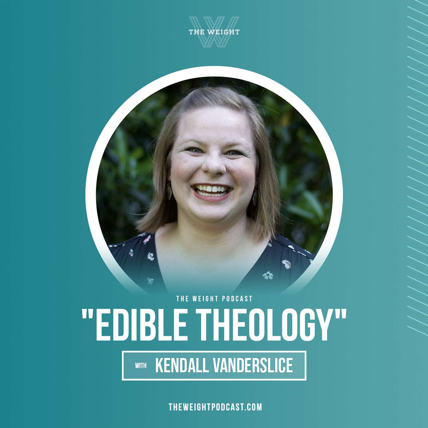 "Edible Theology" with Kendall Vanderslice episode artwork