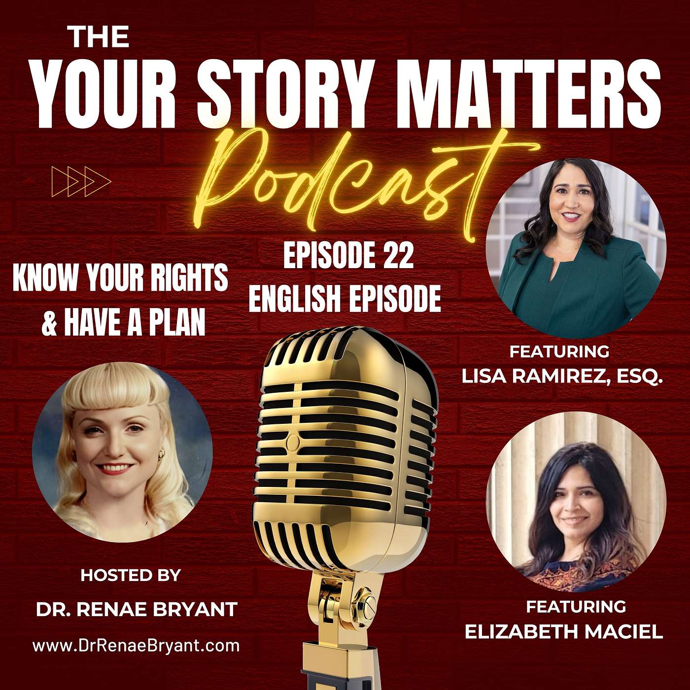 The Your Story Matters Podcast Episode 22: Lisa D. Ramirez, Esq. & Elizabeth Maciel (English Episode)
