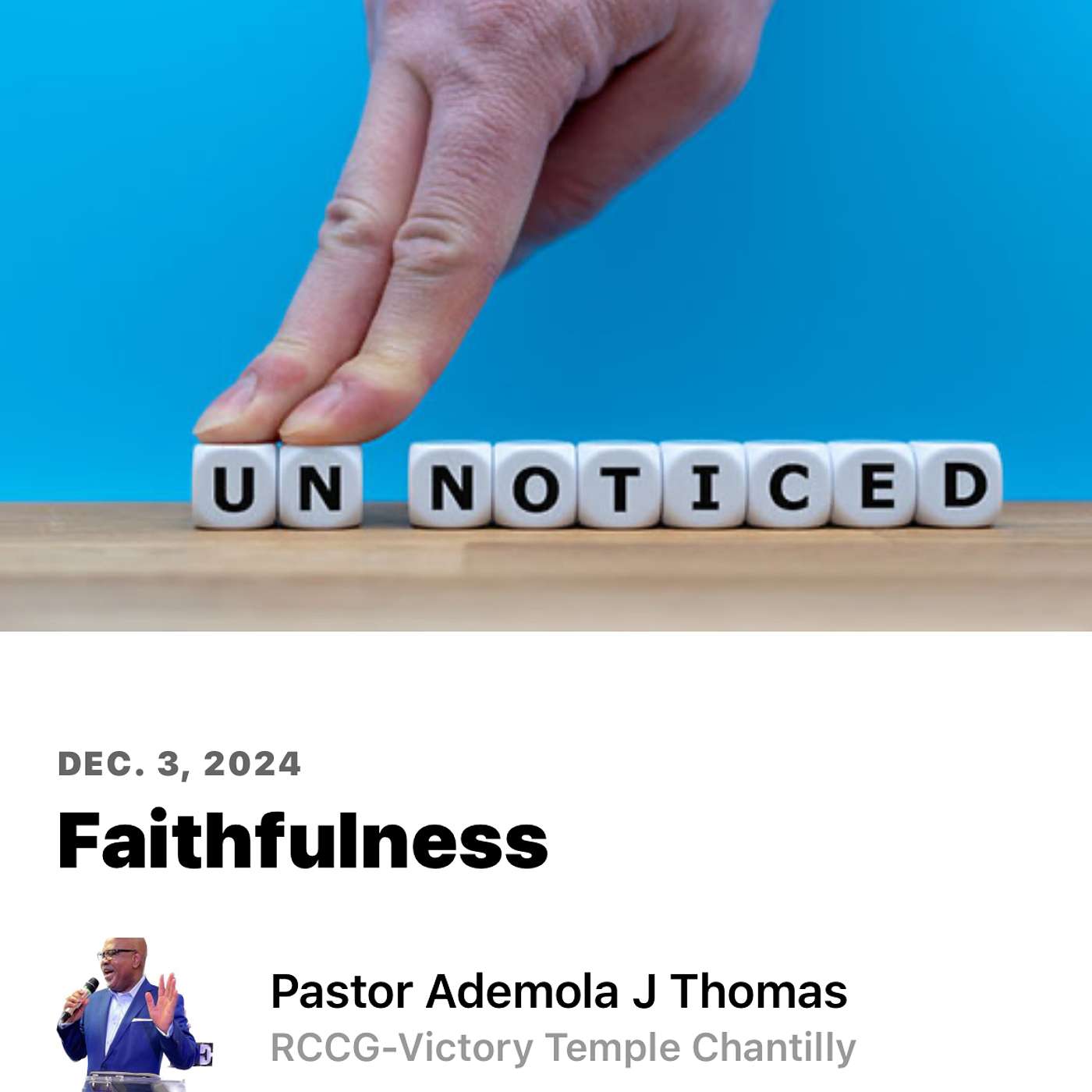 Faithfulness episode artwork