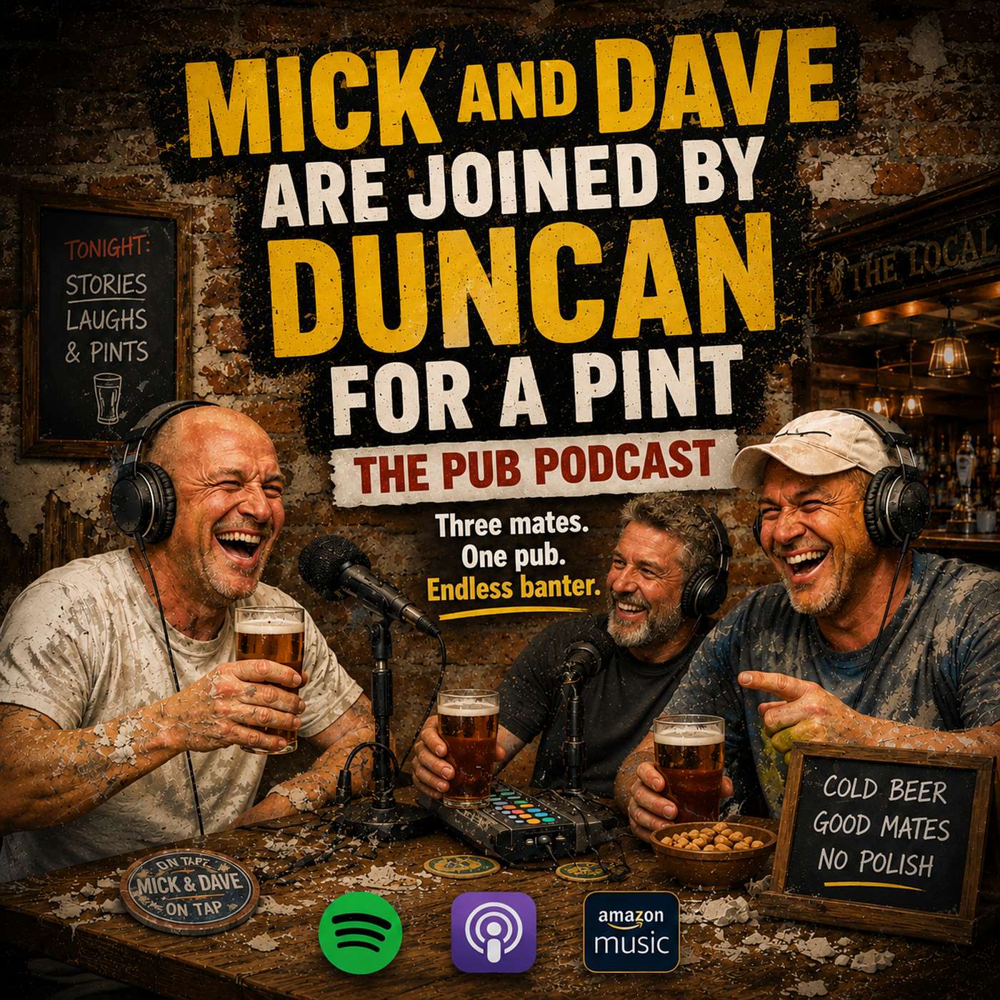 Join Mick and Dave along with  Duncan for a pint down the pub