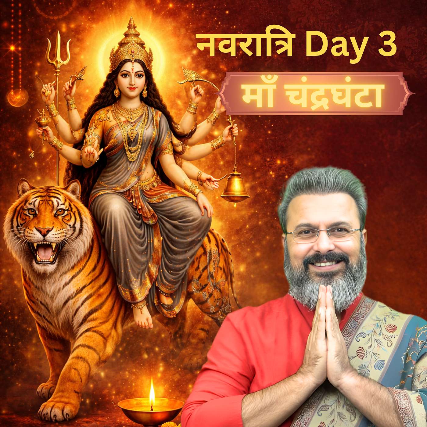 Navratri Day 3: Maa Chandraghanta, Her Story, Mantra and Astrological Significance with Best Vedic Astrologer, Guru Ji Dr. Raj