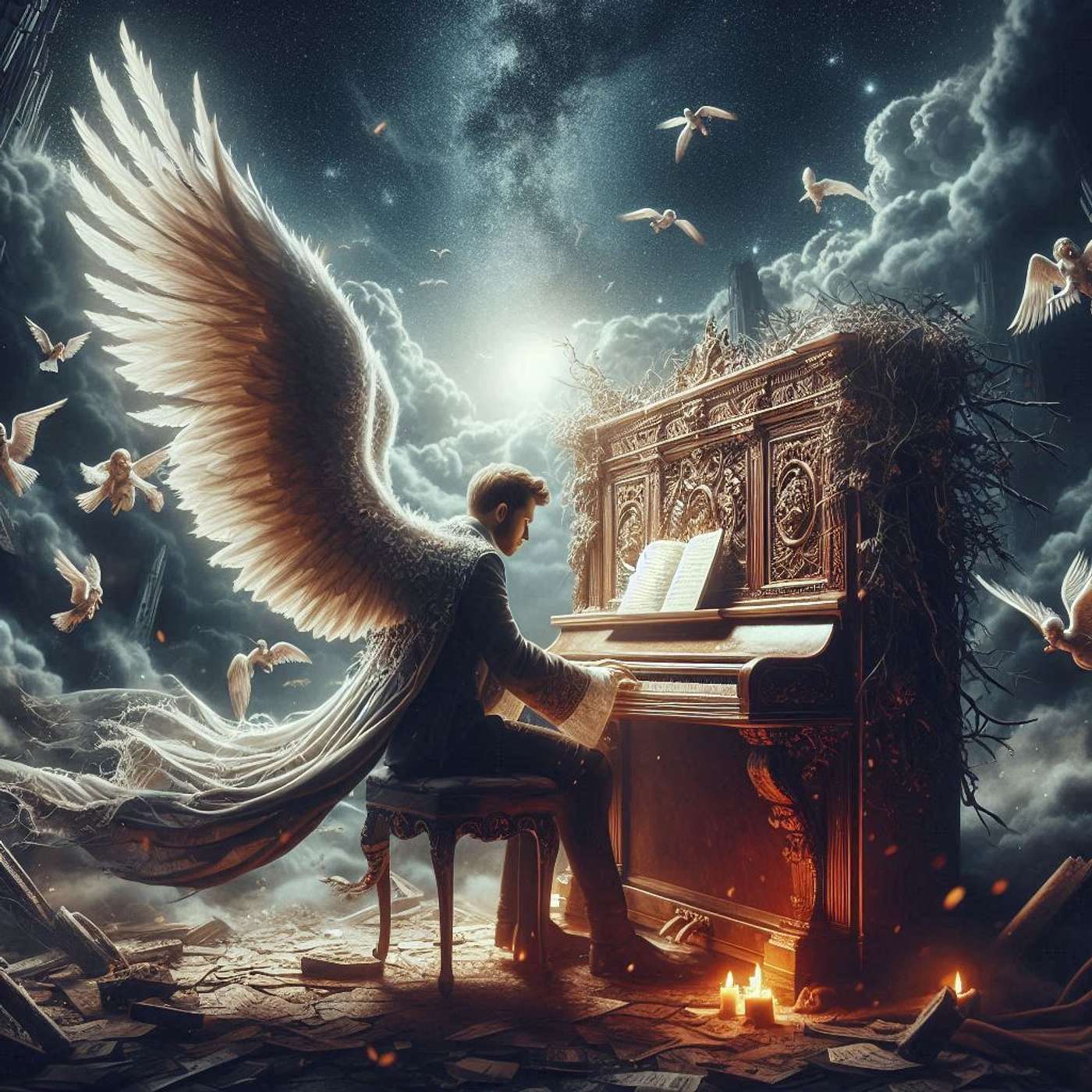 STE-053 - 53TC44 The King Is Coming One Day One Day Soon piano only fx Nicholas Mazzio Lauren Mazzio The Rain