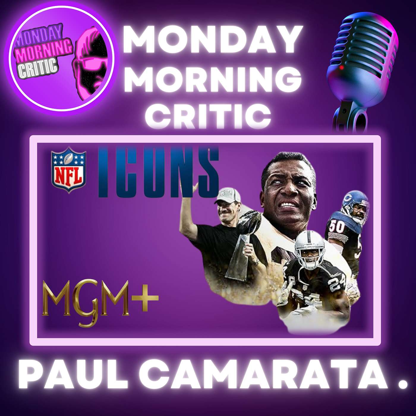 cover of episode (Episode 422) "NFL Icons" Supervising Producer: Paul Camarata.