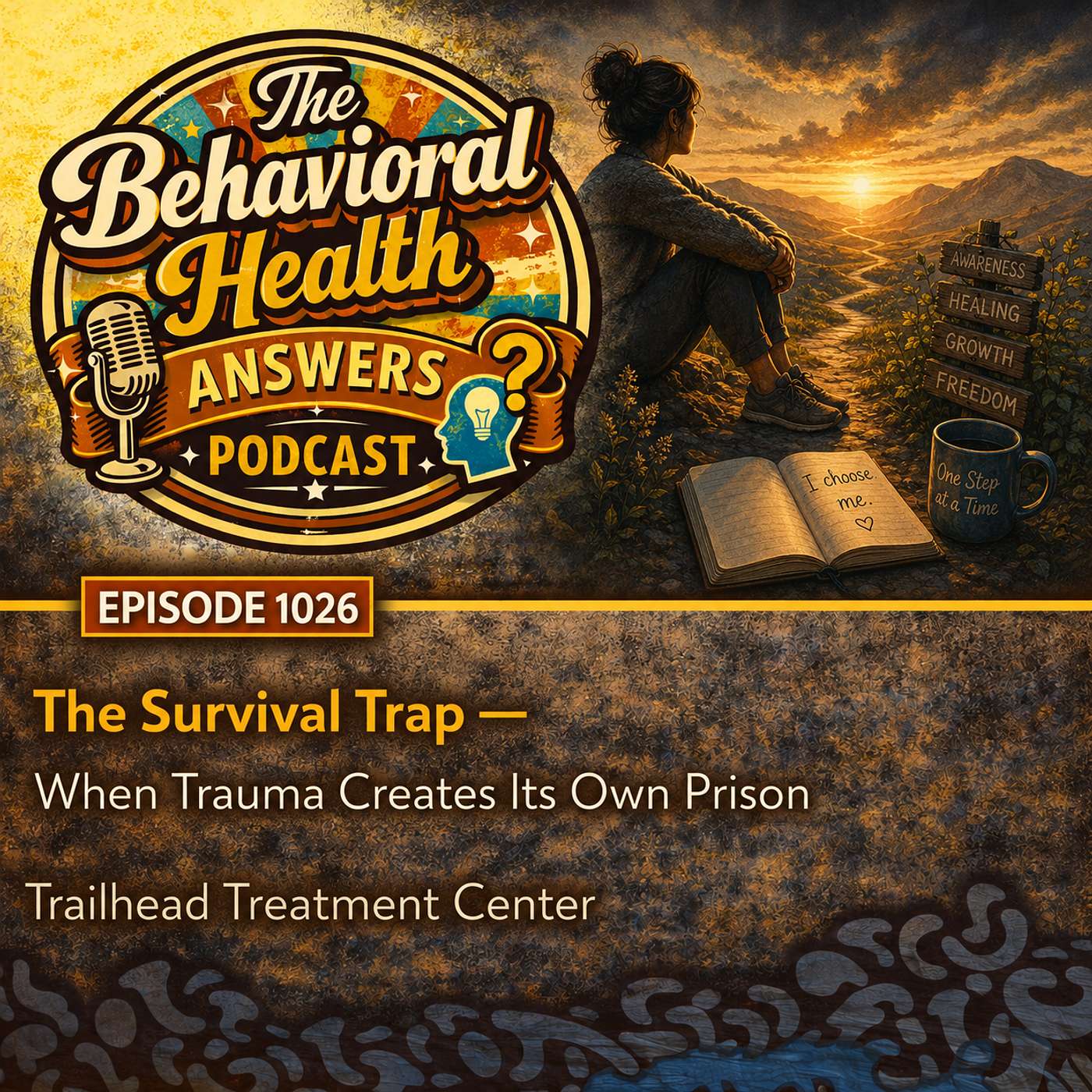 Episode 1026: The Survival Trap - When Trauma Creates Its Own Prison | Trailhead Treatment Center episode artwork