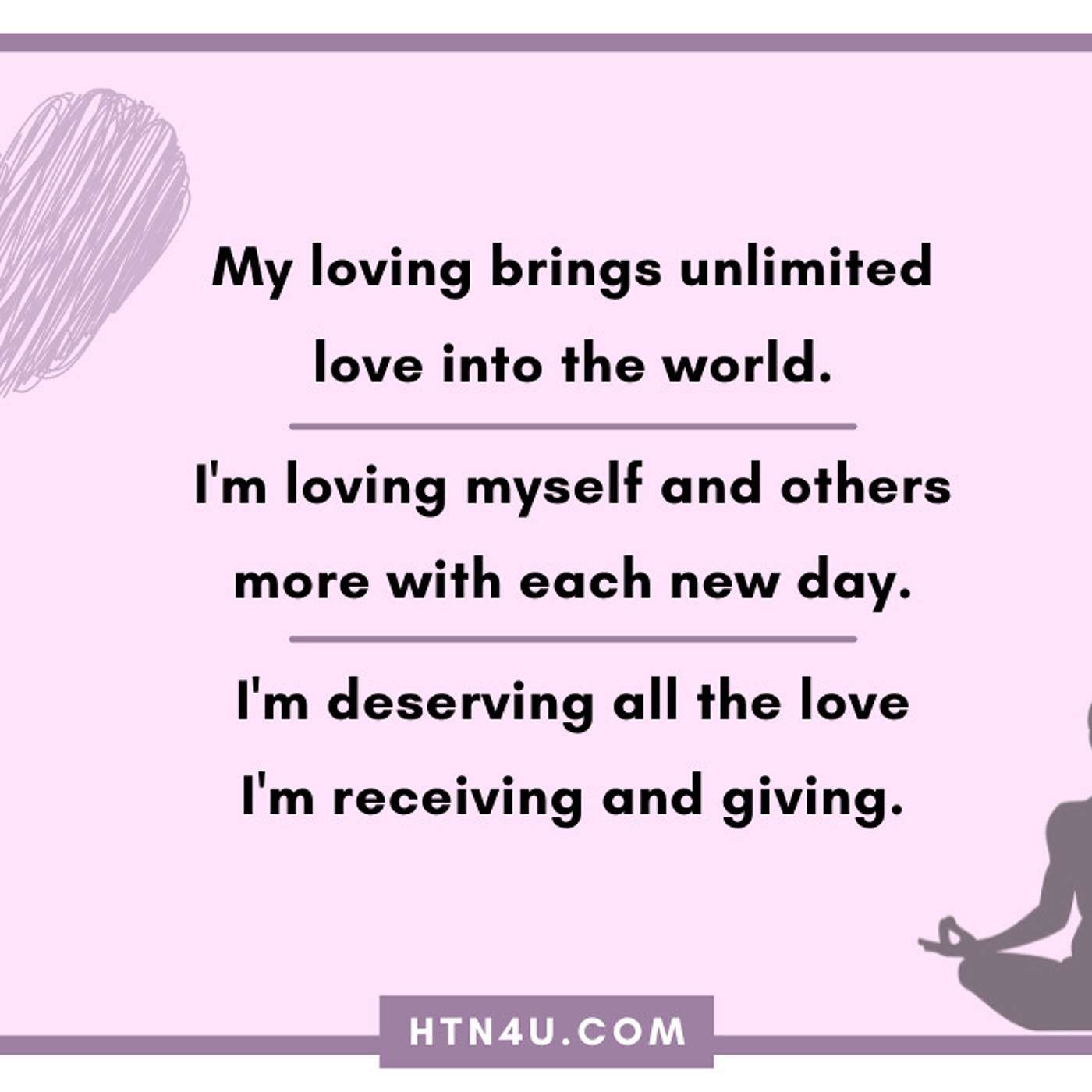 HTN4U Unlimiting Affirmations on Loving #230
