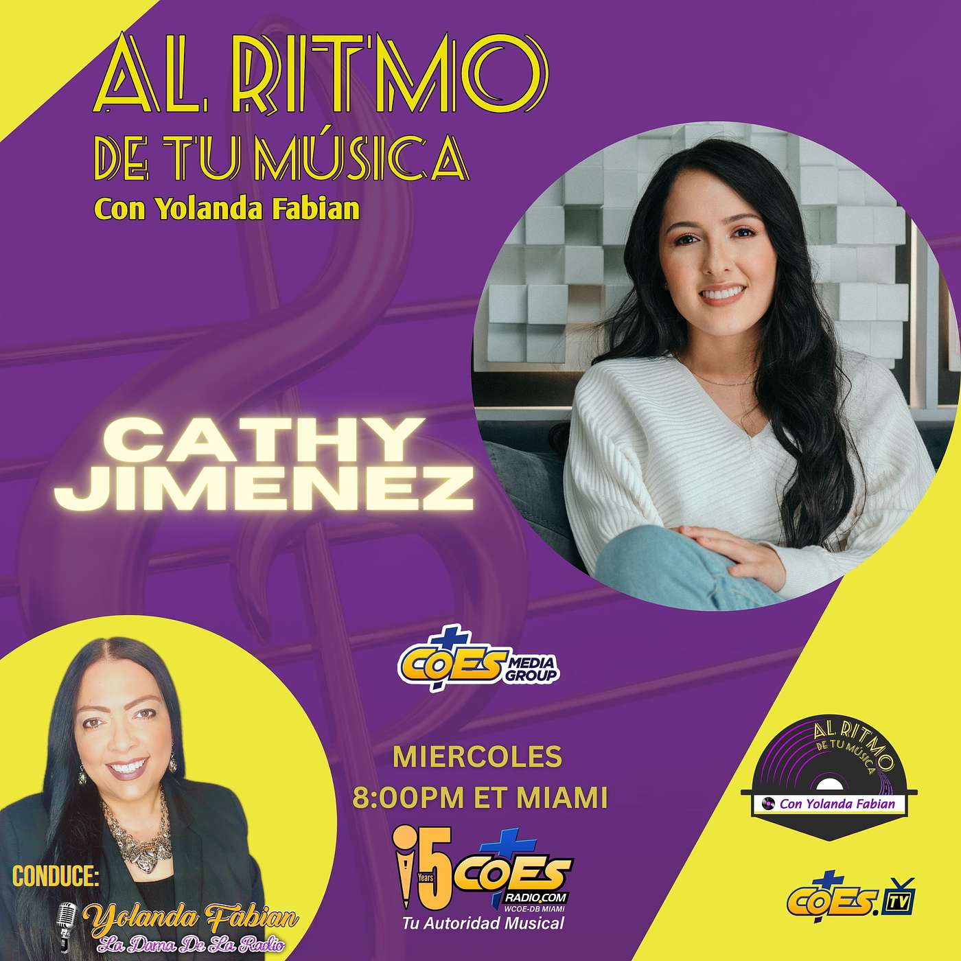 Cathy Jiménez en Al Ritmo de tu Música con Yolanda Fabian episode artwork