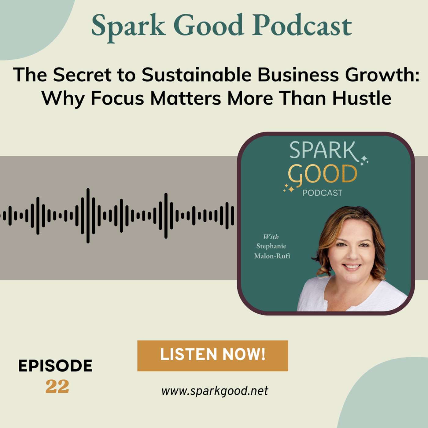 #22 The Secret to Sustainable Business Growth: Why Focus Matters More Than Hustle episode artwork