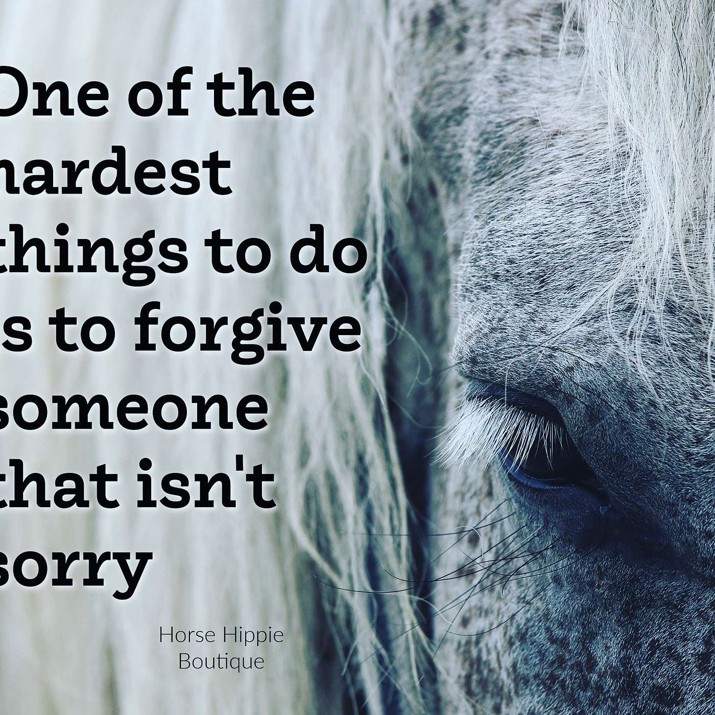 Accepting They’re Not Sorry