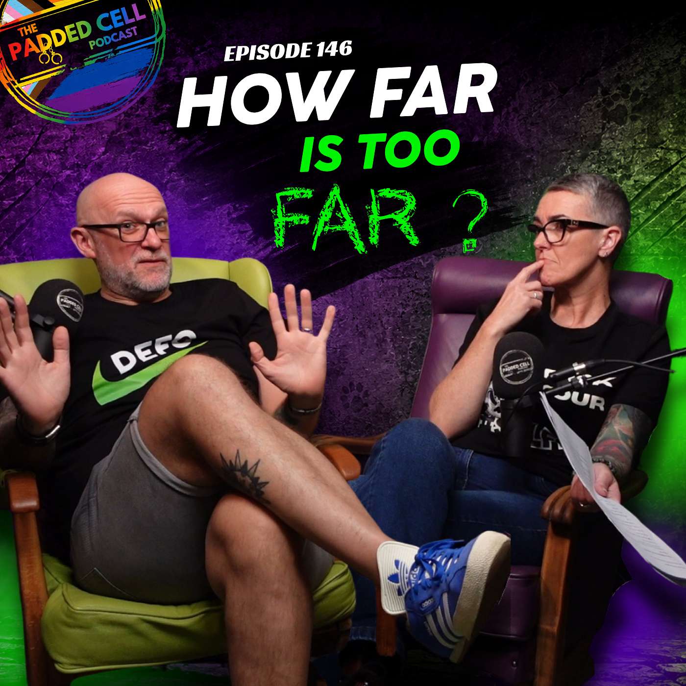Episode 146 - 'How far is too far?' episode artwork