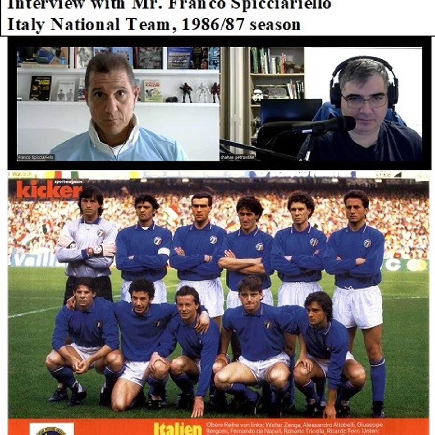 Soccernostalgia Talk Podcast-Episode 142 (Italy National Team 1986/87 with Mr. Franco Spicciariello) episode artwork