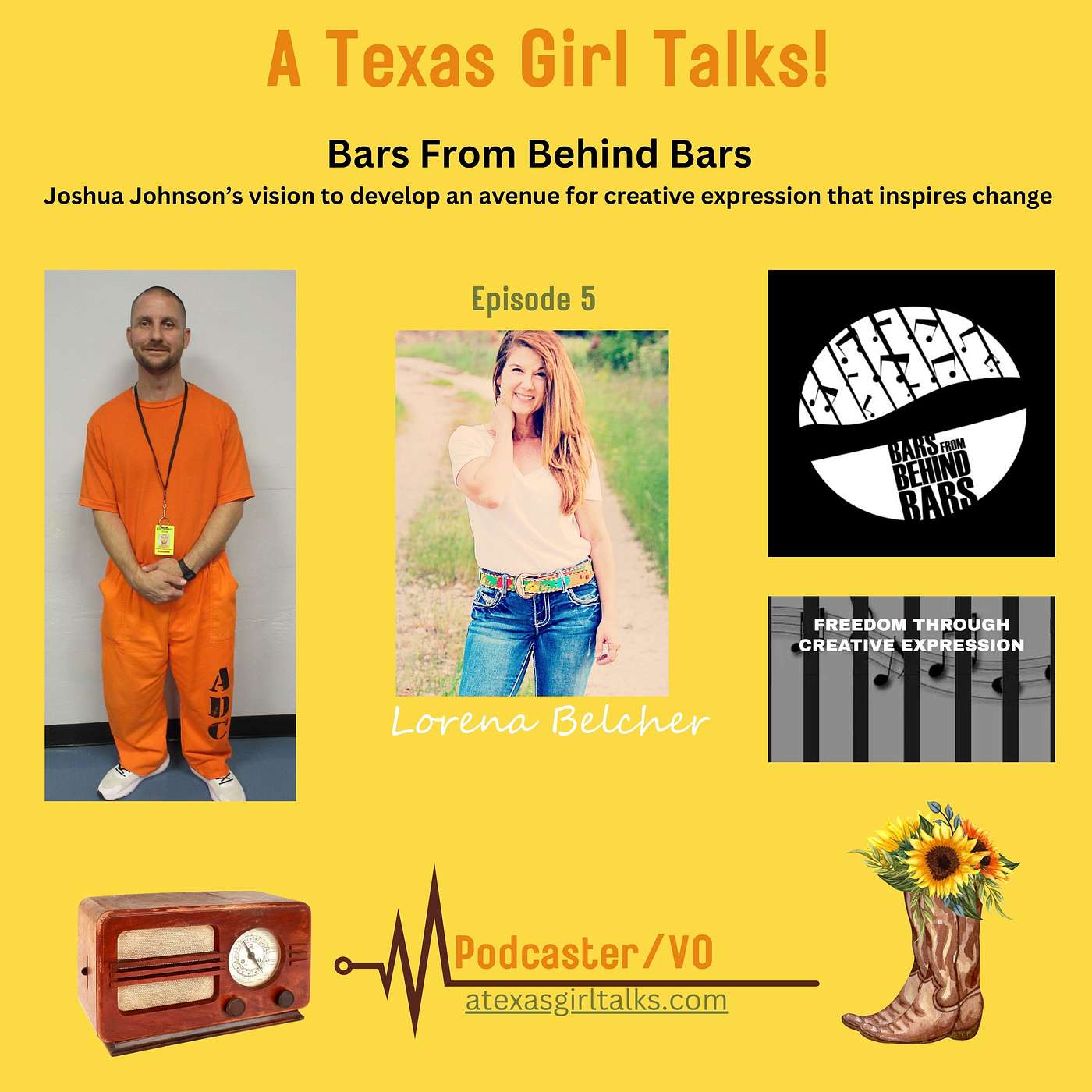 Joshua Johnson - The story of how his spiritual transformation led him to establish Bars From Behind Bars; a ministry designed to help the worldwide incarcerated population find freedom through creative expression.