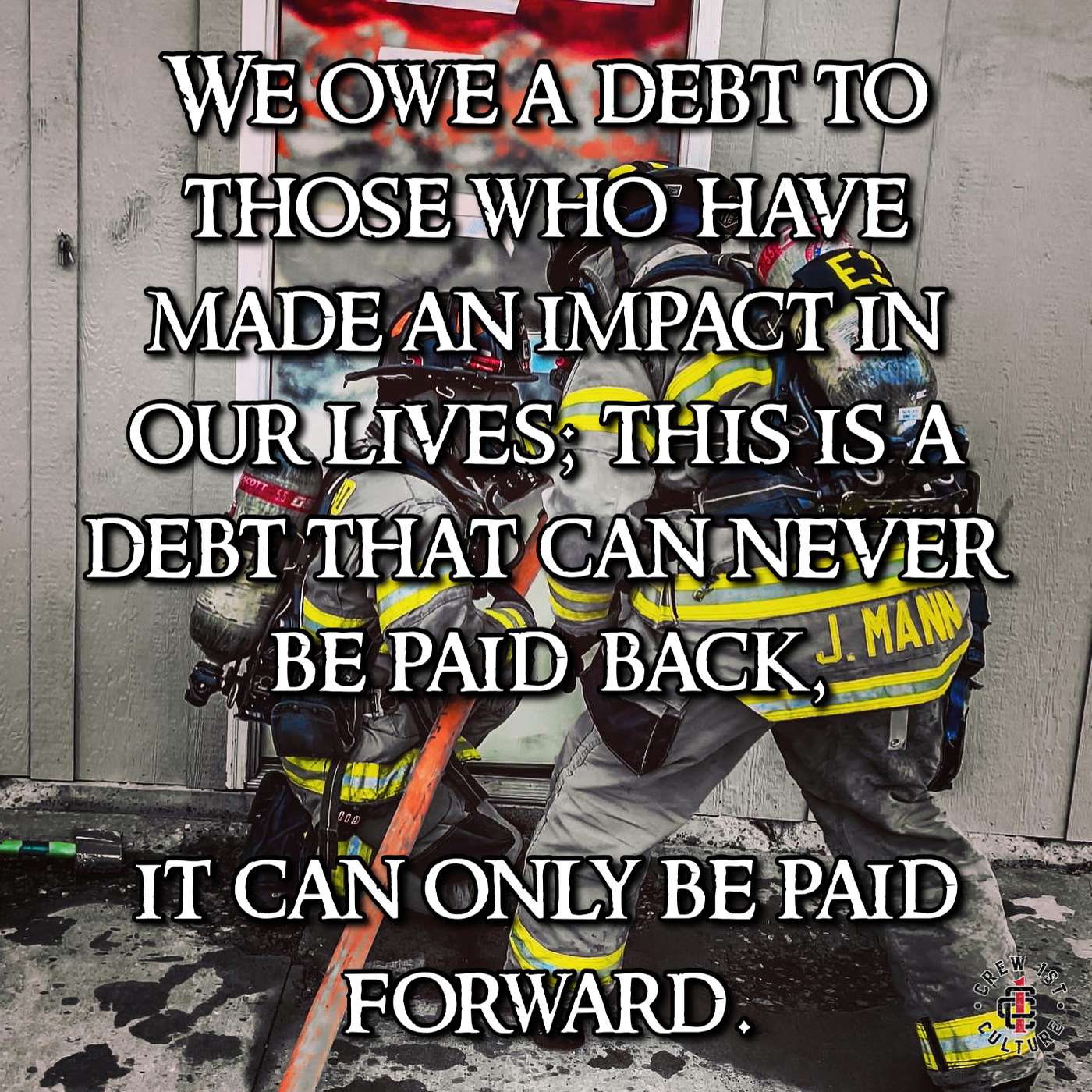 A Debt That Can Only Be Paid Forward