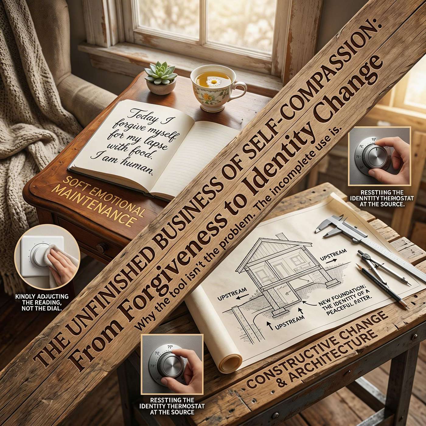 5 Reasons Self-Compassion Without Identity Change Keeps You Trapped in the Binge-Forgive-Repeat Cycle