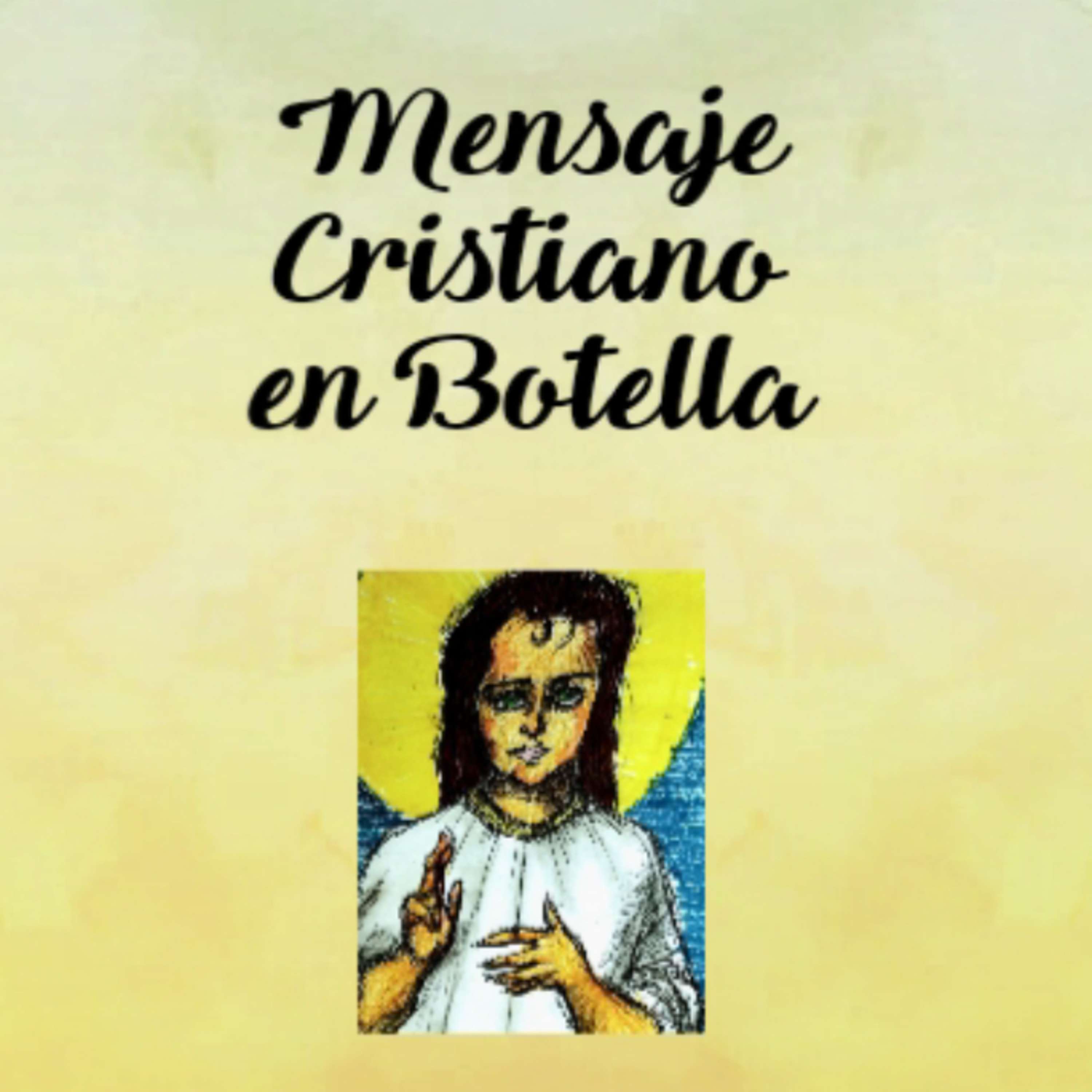 Mensaje cristiano en botella