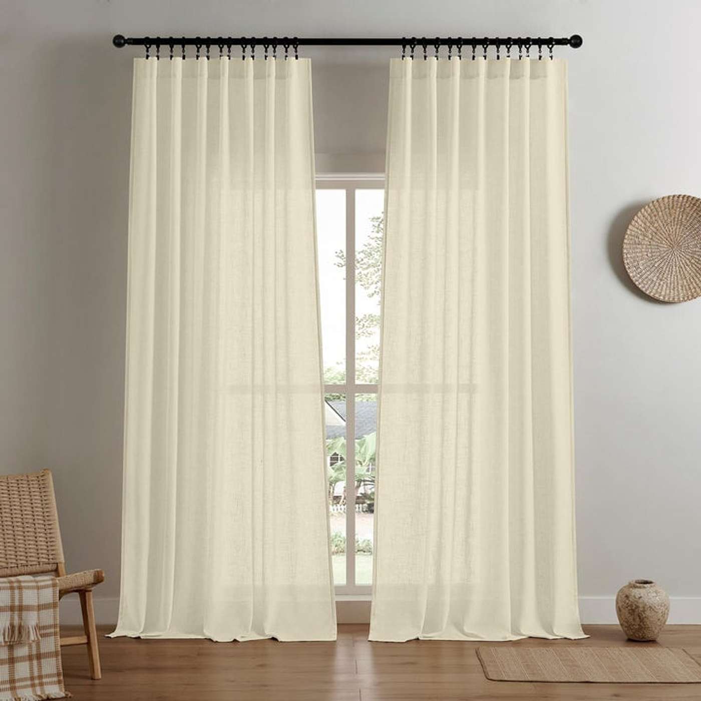 Elevate Your Living Space with Joydeco's Sheer Curtains