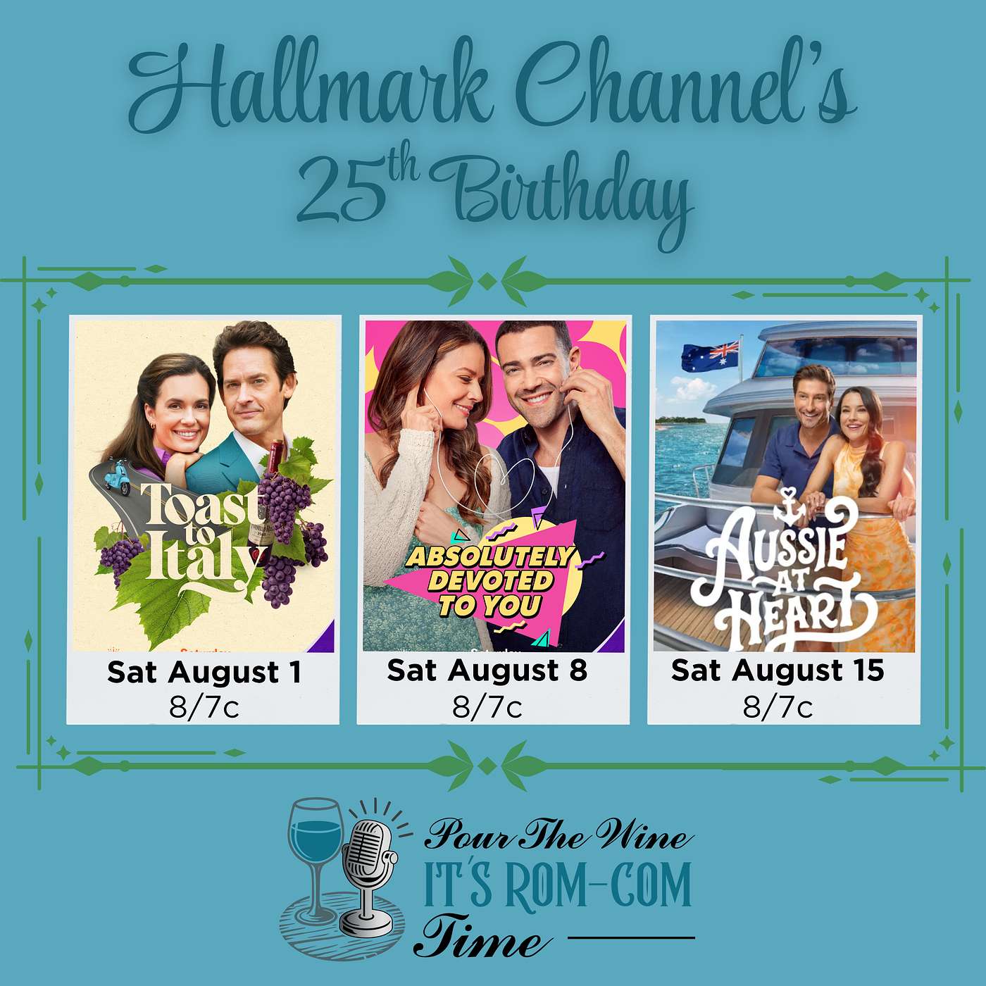 Hallmark's August 2026 Preview - Celebrating Hallmark Channel's 25th Birthday with Three Brand New Movie Premieres episode artwork