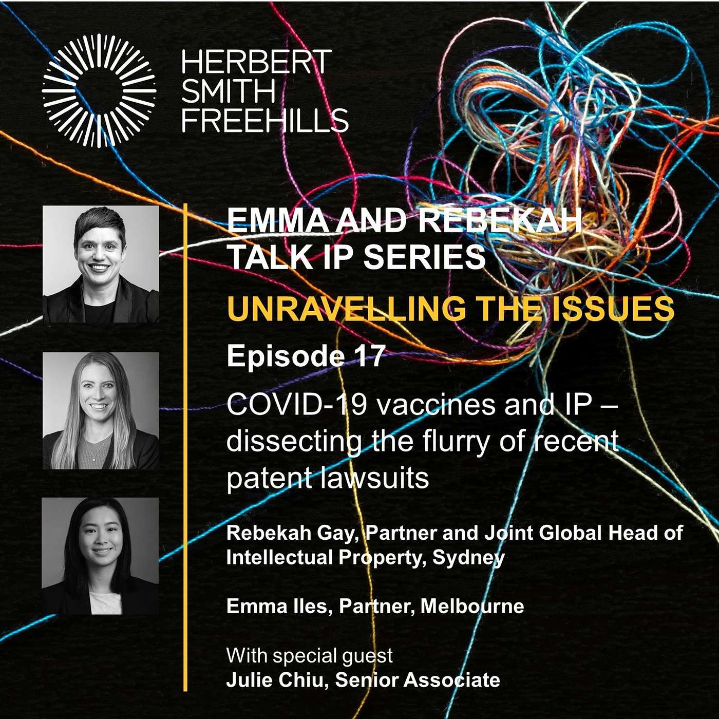 Emma And Rebekah Talk IP EP17: COVID-19 vaccines and IP episode artwork
