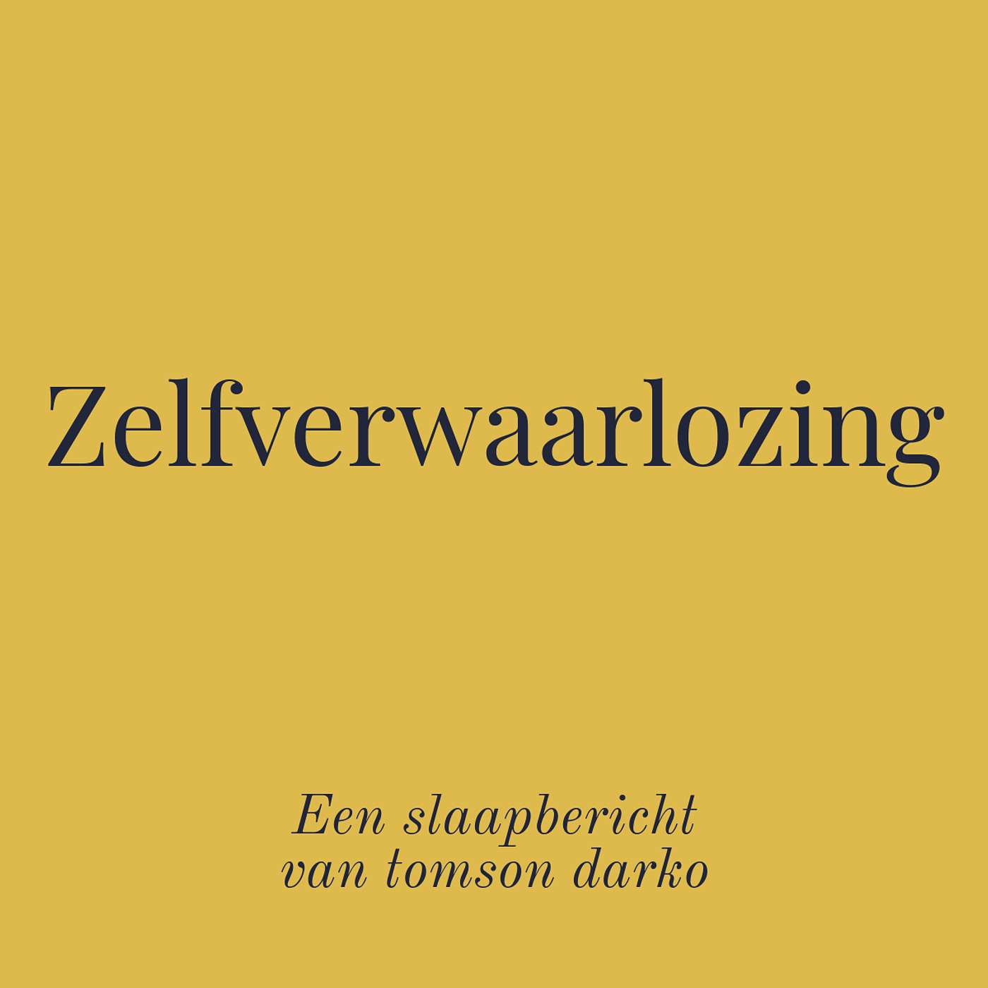 In slaap vallen met melancholie van Tomson Darko