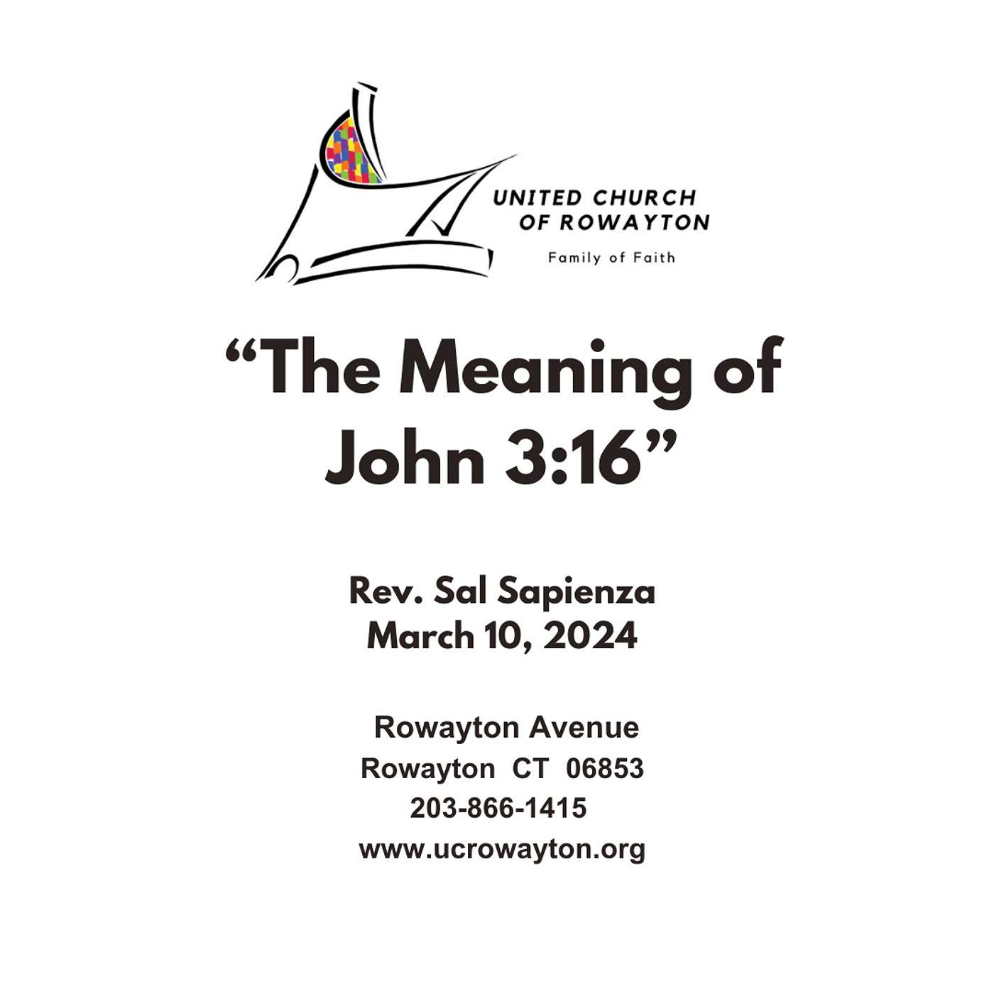 "The Meaning of John 3:16" - March 10, 2024 episode artwork