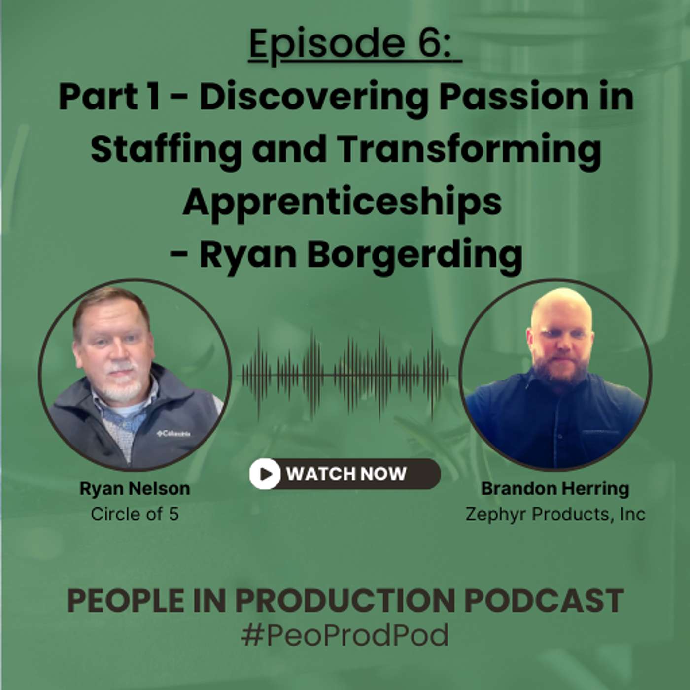 Episode 6 - Ryan Borgerding: Discovering Passion in Staffing and Transforming Apprenticeships (Part 1) episode artwork