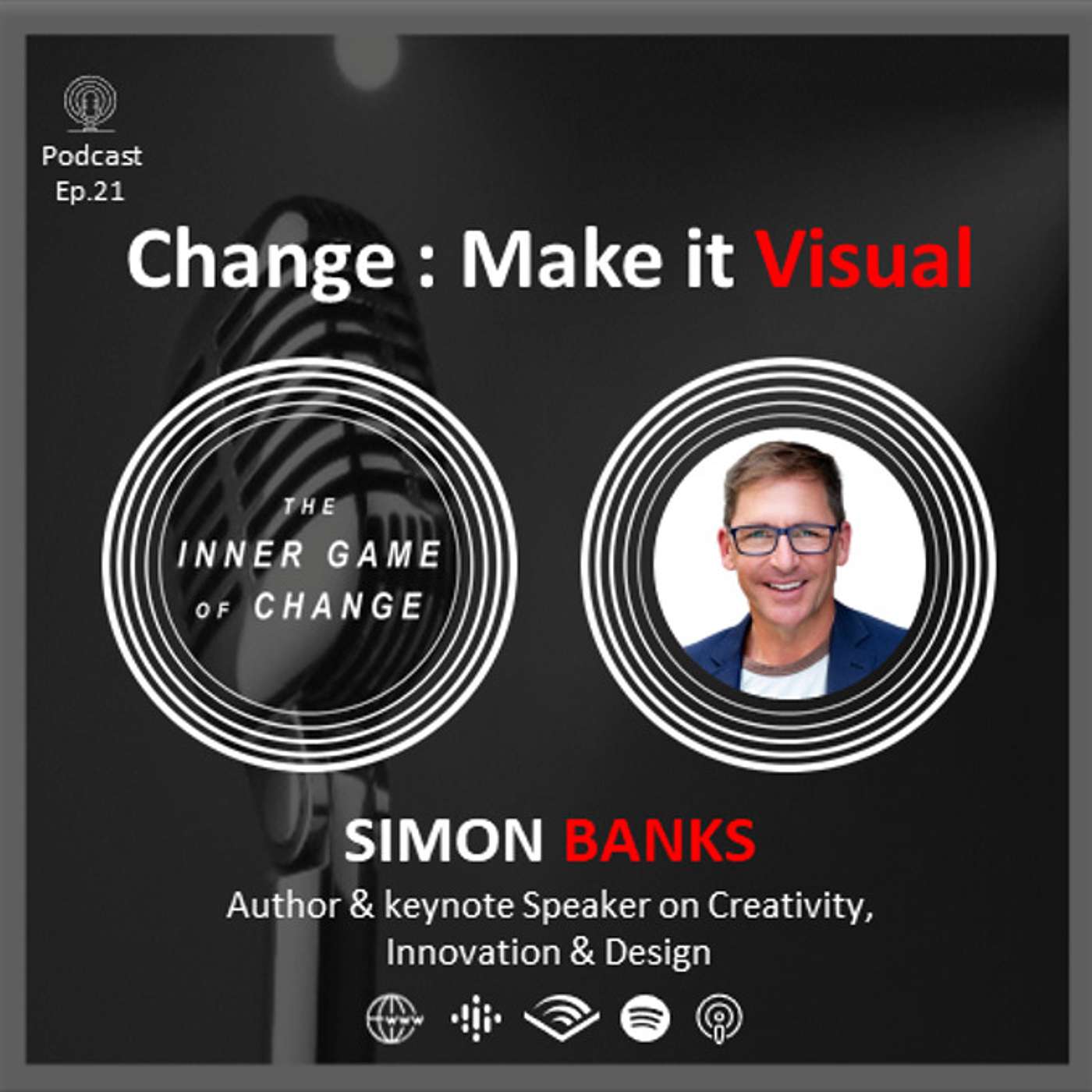 E21 - Change : Make it Visual - Podcast with Simon Banks thumbnail