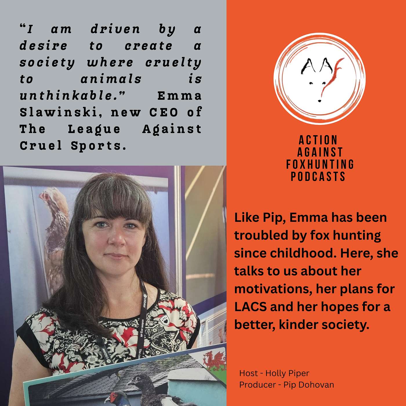 Emma Slawinski, CEO of the League Against Cruel Sports, talks to AAF.