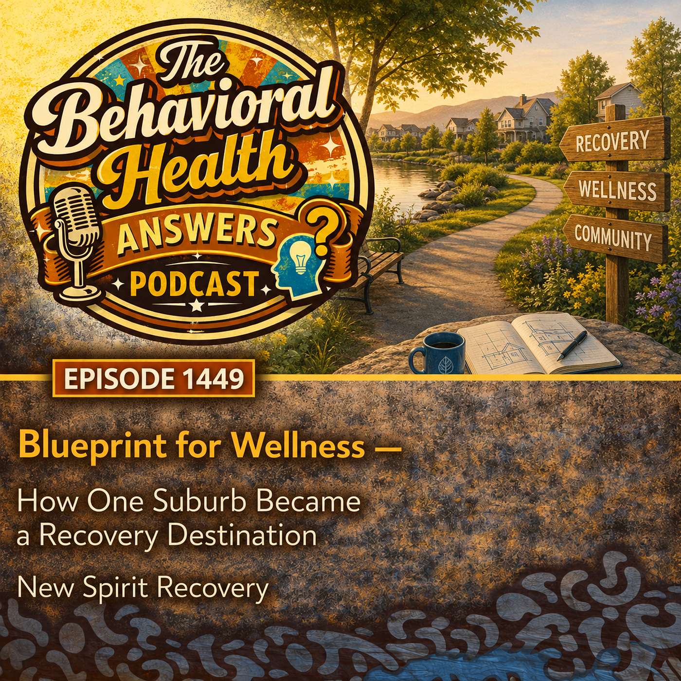 Episode 1449: Blueprint for Wellness - How One Suburb Became a Recovery Destination | New Spirit Recovery episode artwork