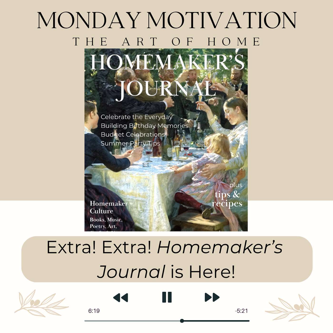 Monday Motivation #58 | Extra! Extra! Homemaker's Journal is Here!