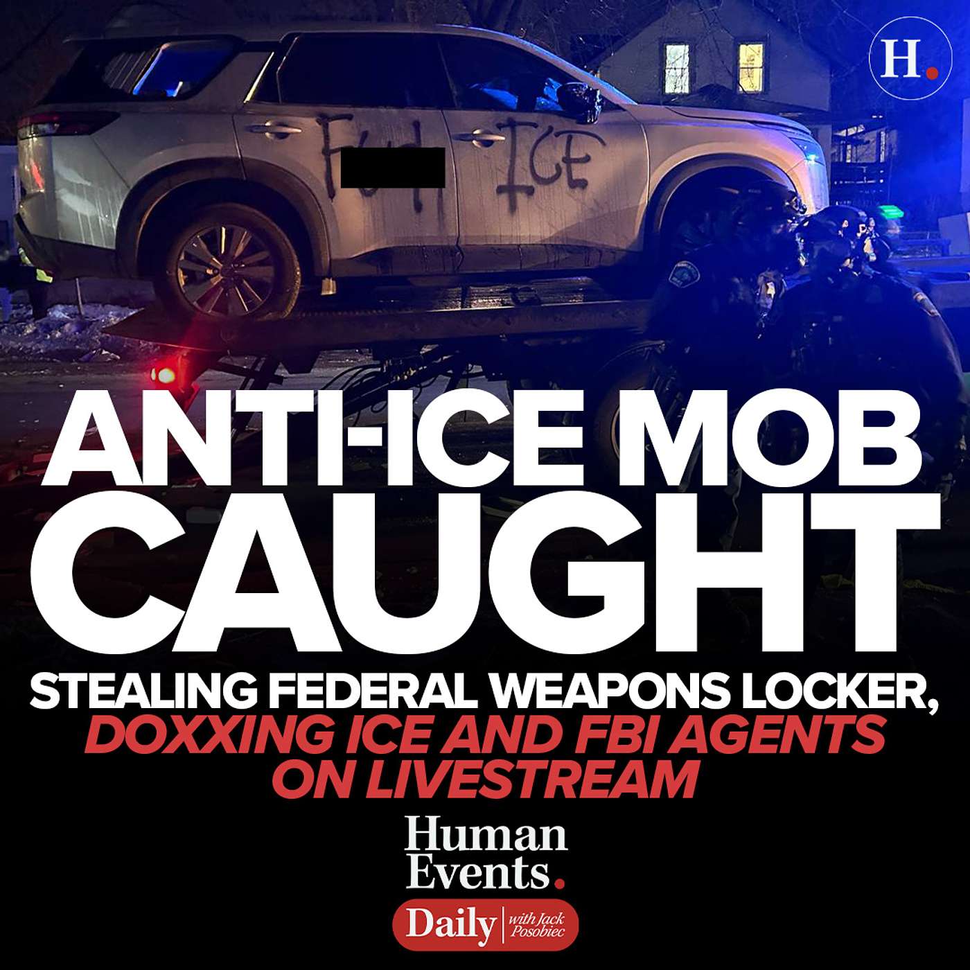 Anti-ICE Mob Caught Stealing Federal Weapons Locker, Doxxing ICE and FBI Agents On Livestream