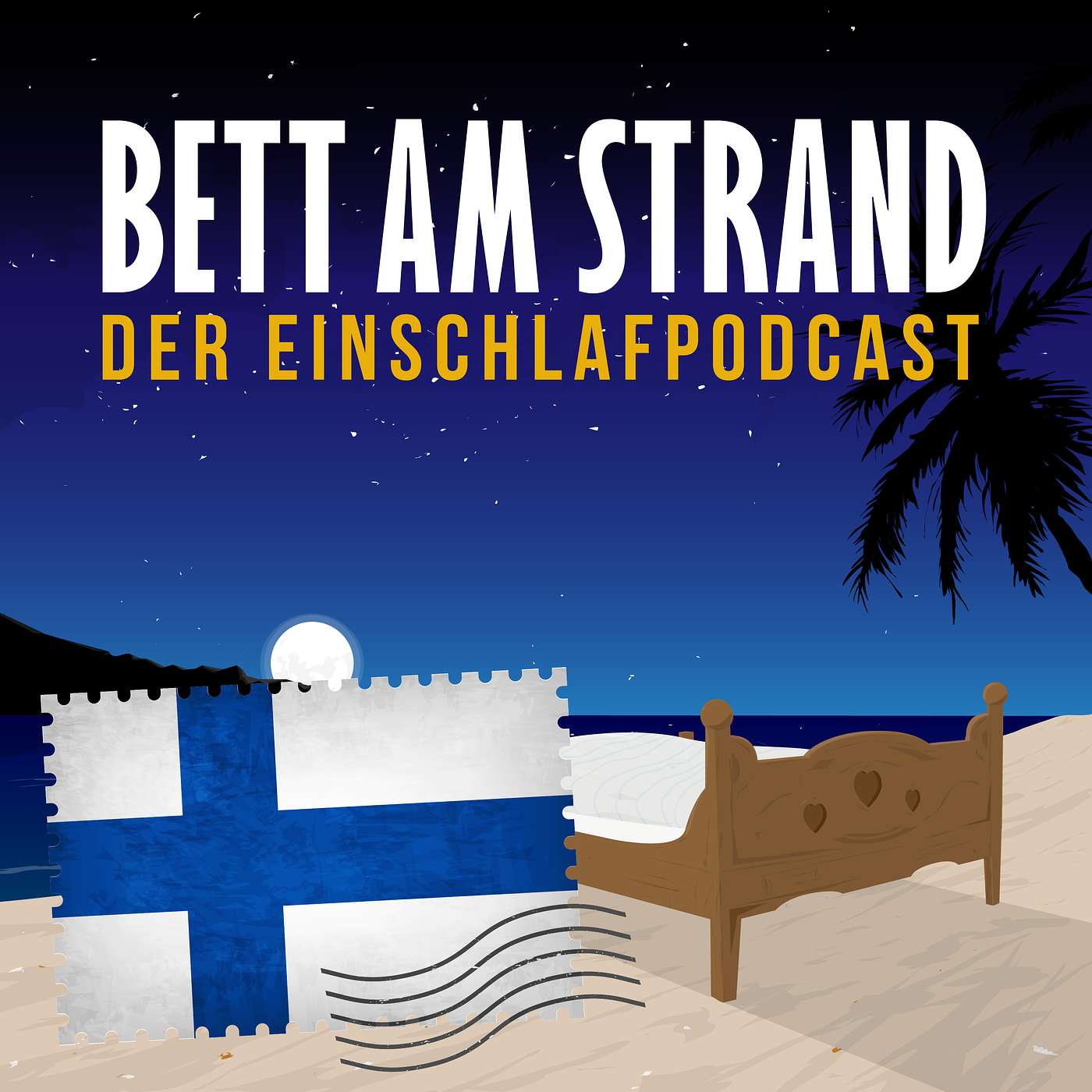 Bett am Strand | Einschlafen zu Reisegeschichten