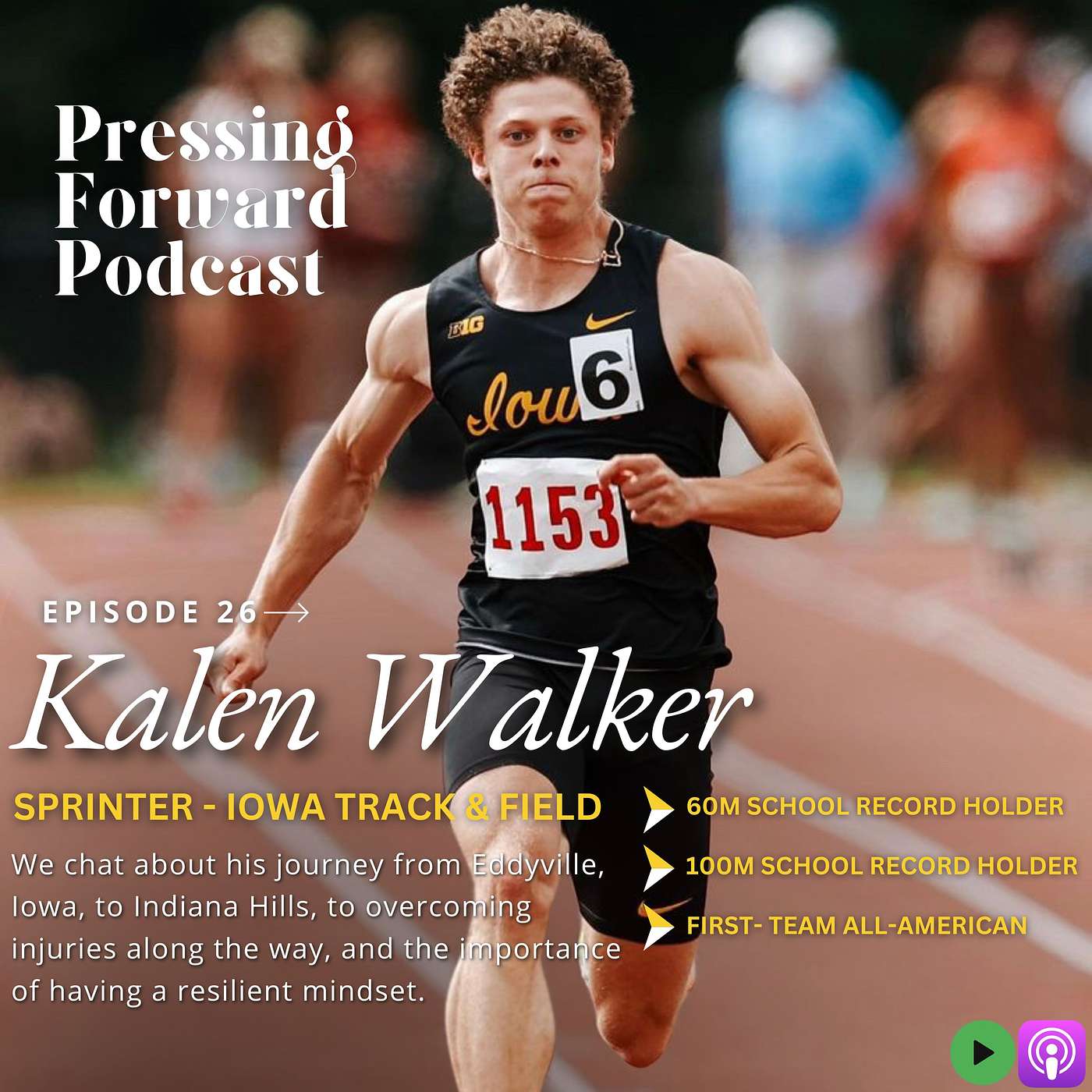 How Being Overlooked & Battling Injuries Helped Build Resilience and Grit with All- American Sprinter, Kalen Walker