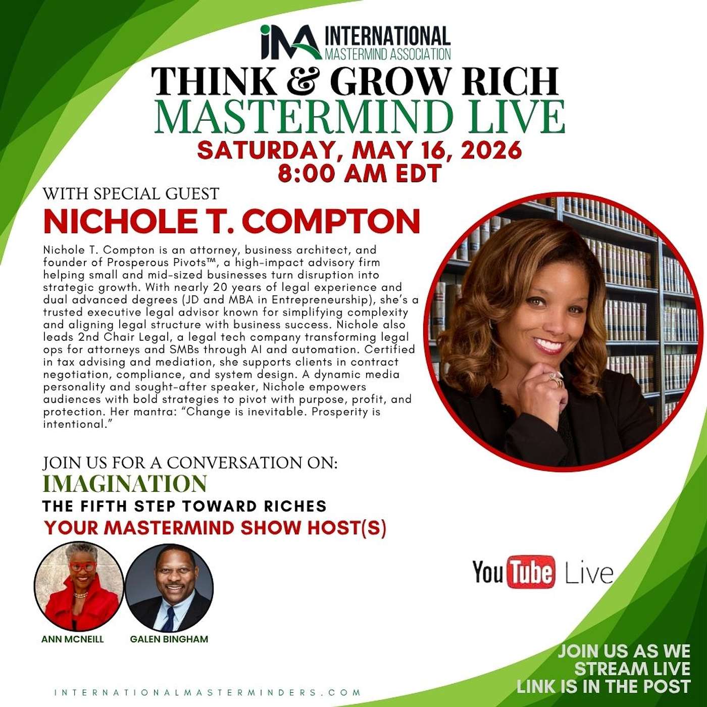 IMA Think & Grow Rich Saturday Show 05.18.2026 episode artwork
