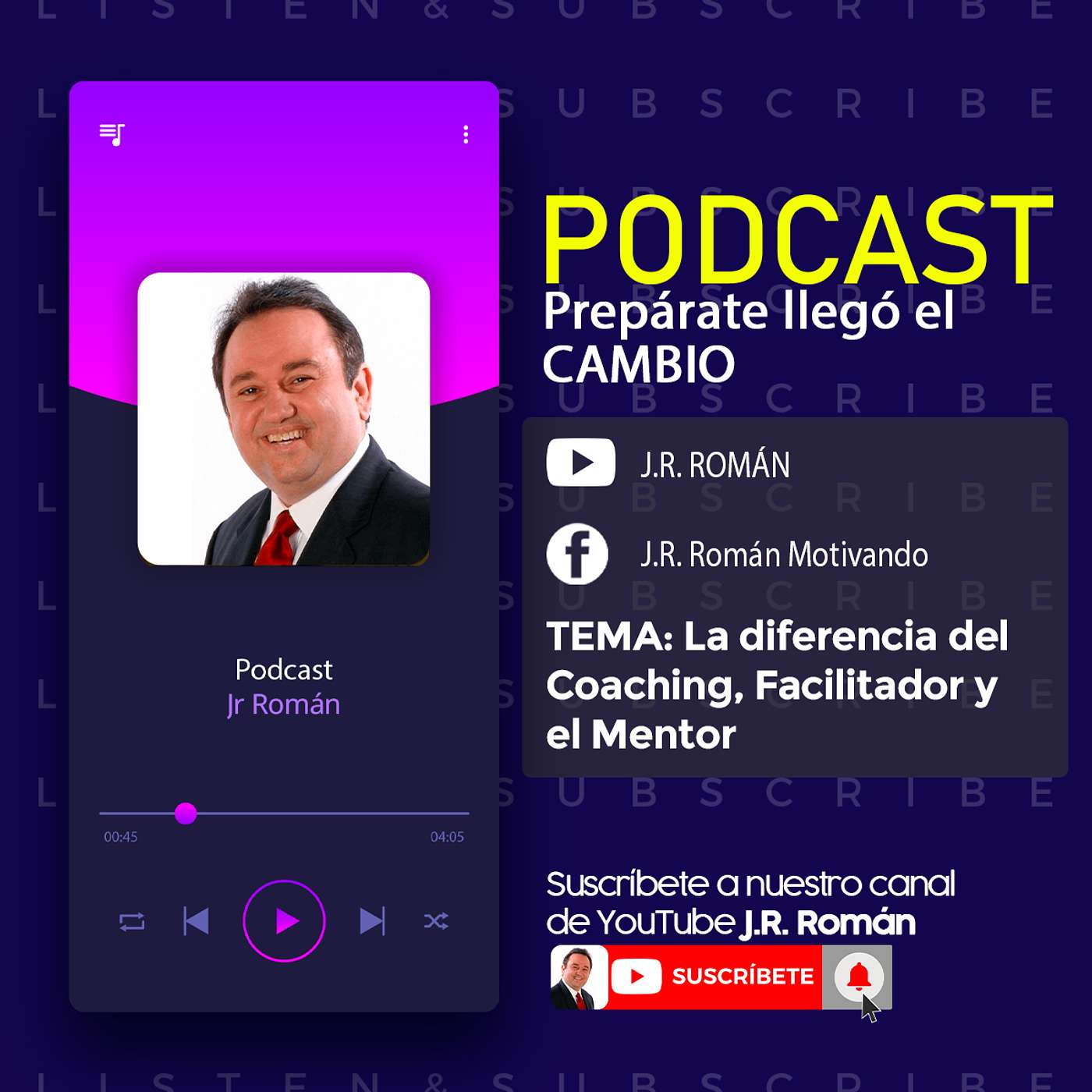 La diferencia del Coaching, Facilitador y el Mentor  "Prepárate llegó el cambio" PODCAST episode artwork