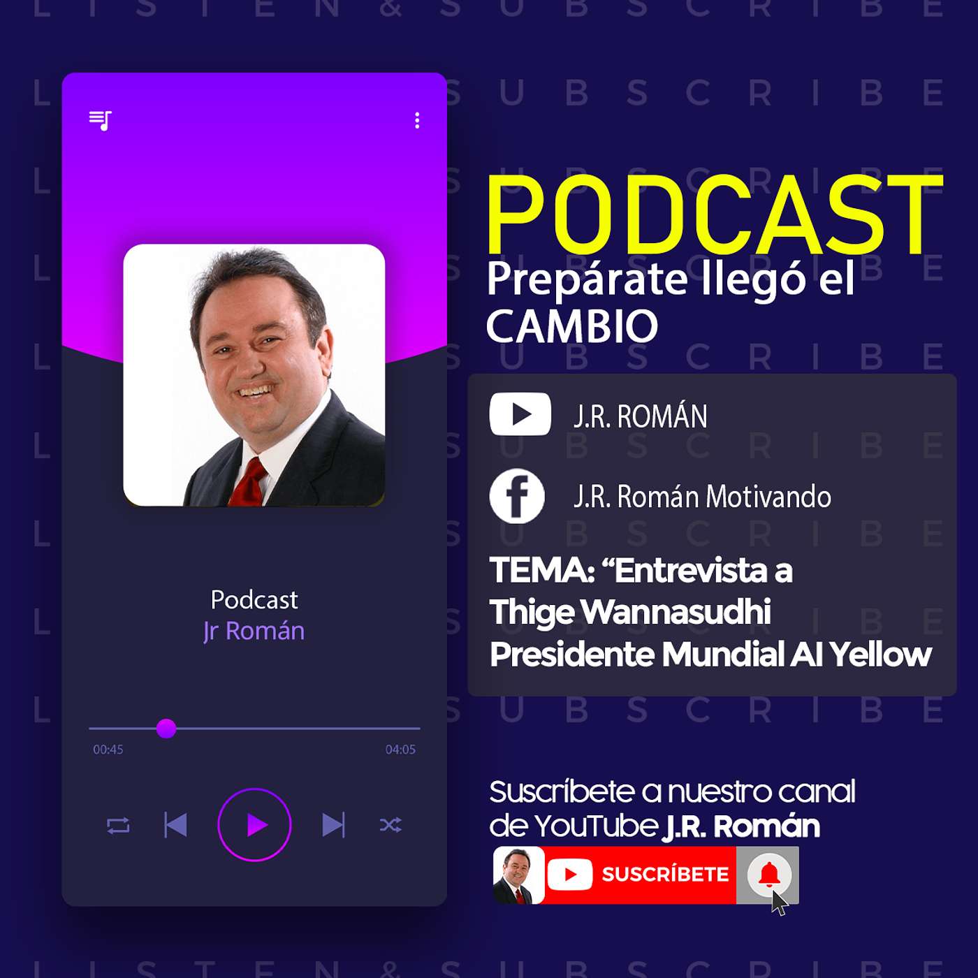 Entrevista a Thyge Wannsudhi Presidente Mundial AI Yellow - Podcast Prepárate llegó el cambio episode artwork