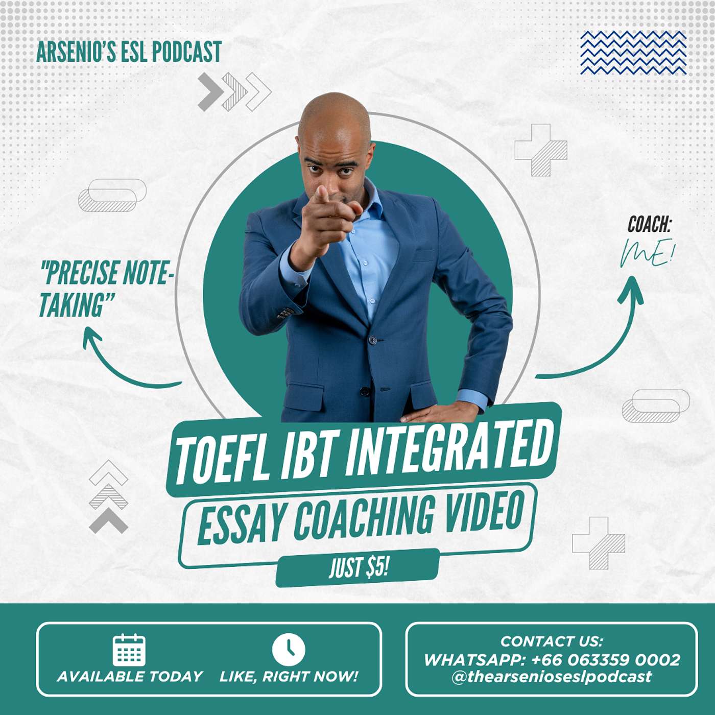 TOEFL iBT | Integrated Webinar | Note-taking & Structure for just $5!