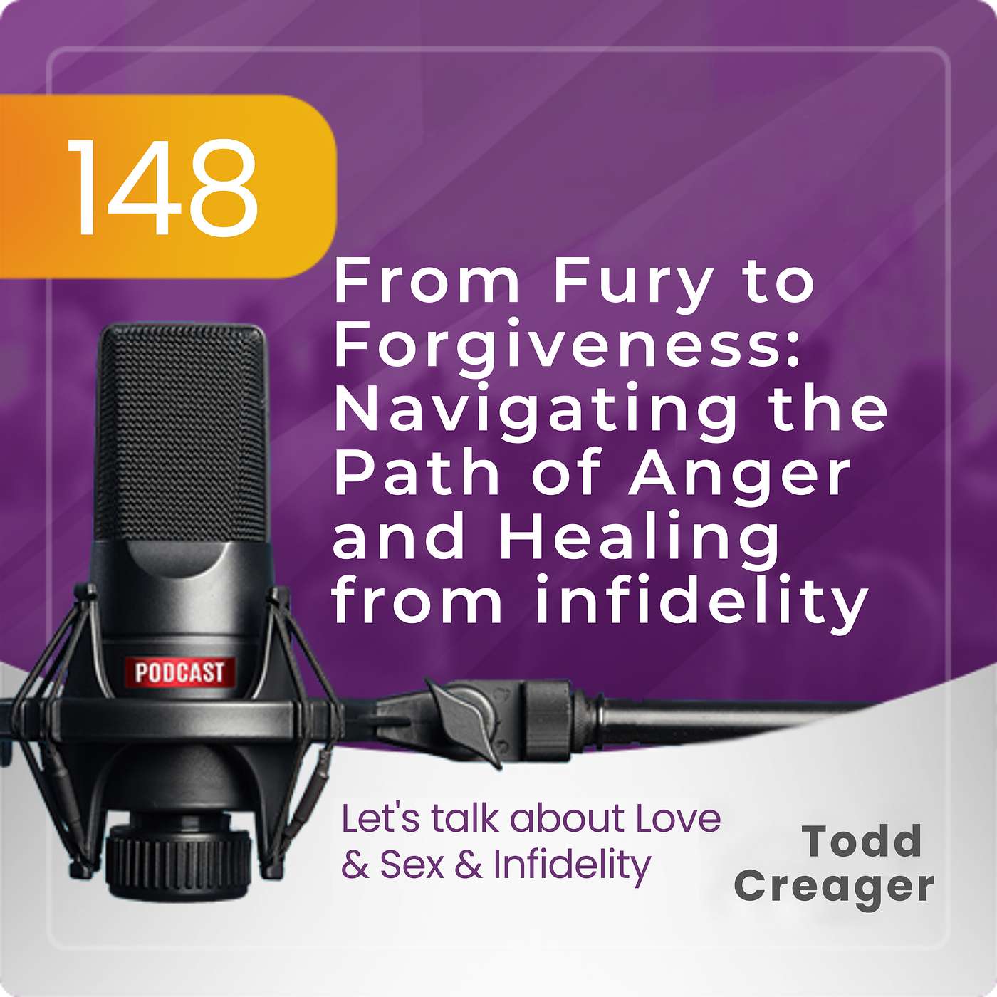 Episode #148 From Fury to Forgiveness: Navigating the Path of Anger and Healing from infidelity episode artwork