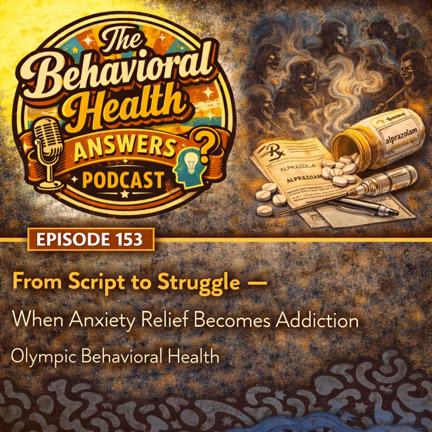Episode 153: From Script to Struggle - When Anxiety Relief Becomes Addiction | Olympic Behavioral Health episode artwork