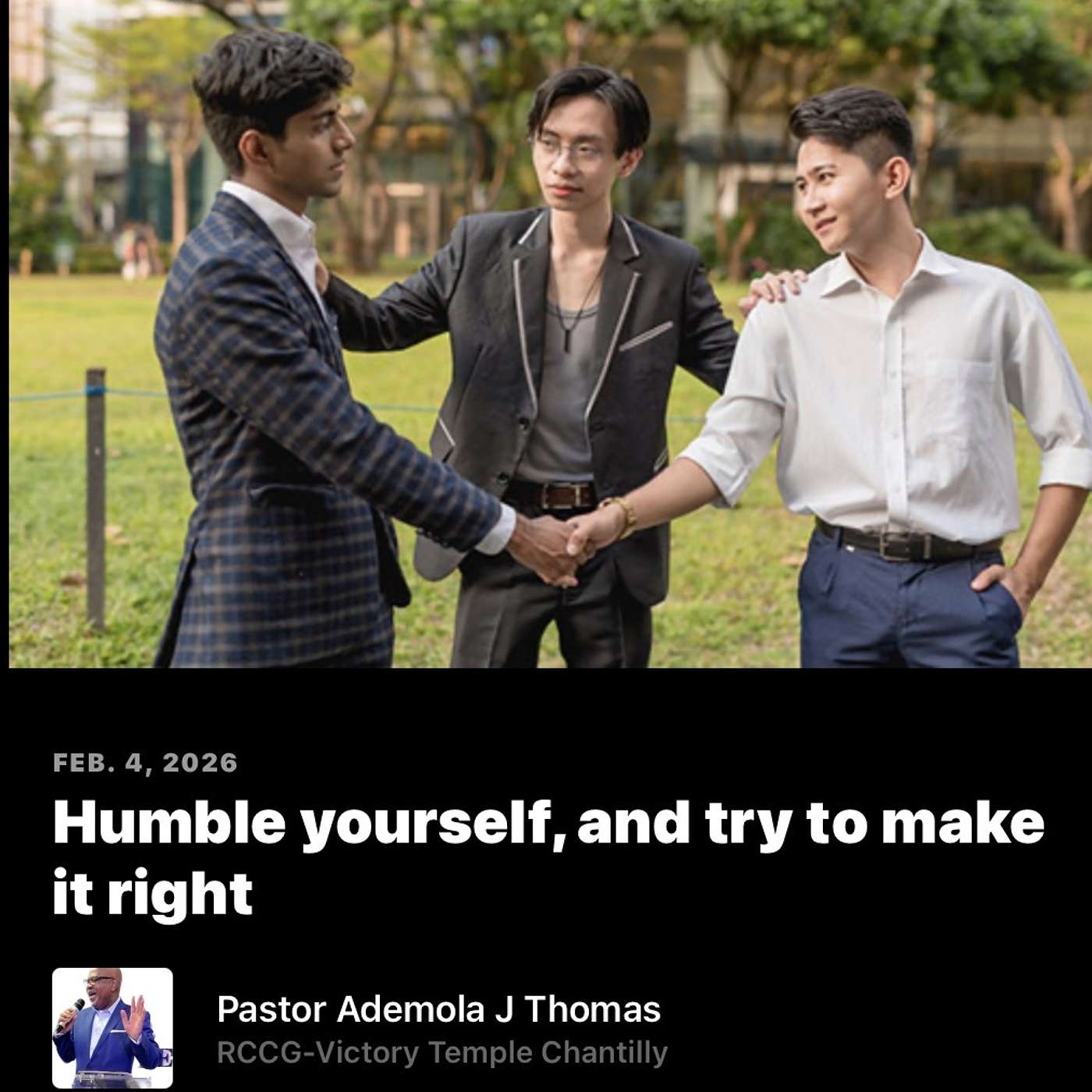 Humble yourself, and try to make it right. episode artwork