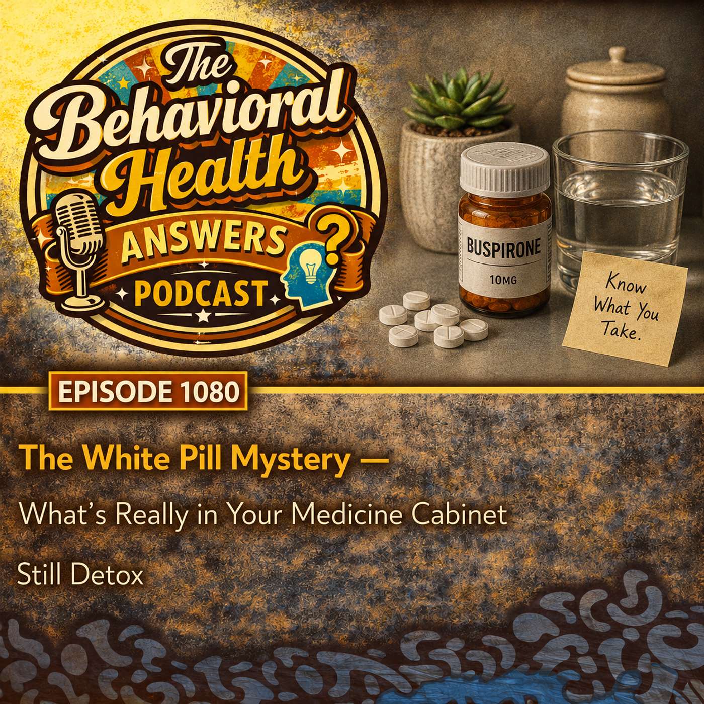 Episode 1080: The White Pill Mystery - What's Really in Your Medicine Cabinet | Still Detox episode artwork