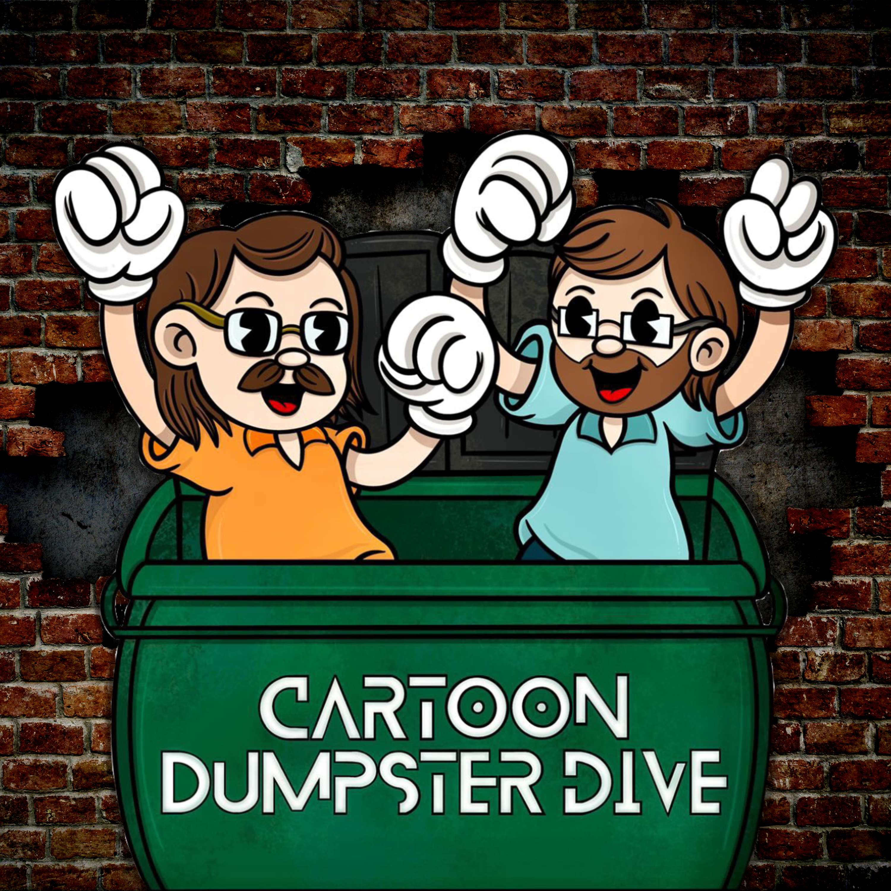 Cartoon Dumpster Dive