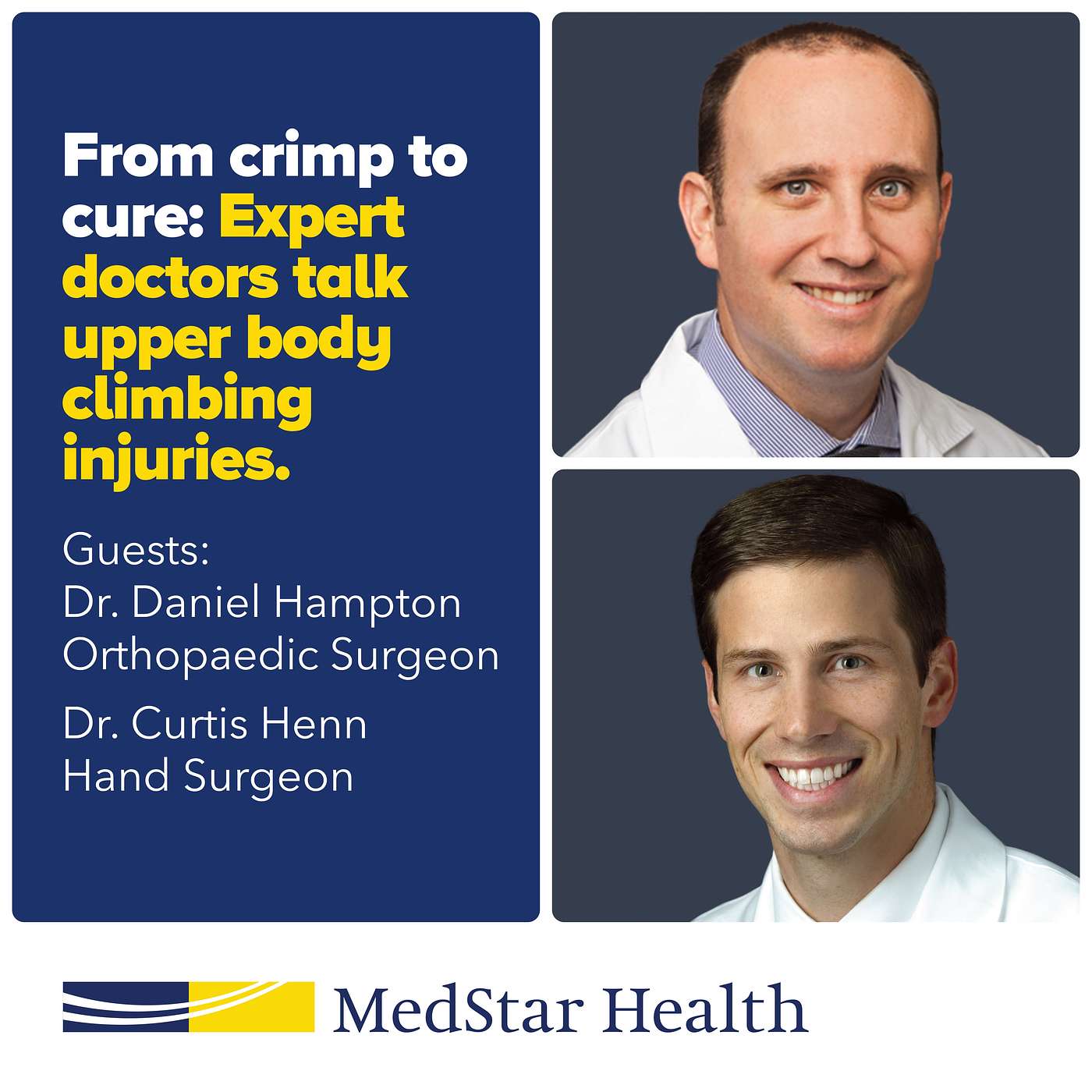 cover of episode From Crimp to Cure: Expert Doctors Hampton and Henn Talk Upper Body Climbing Injuries