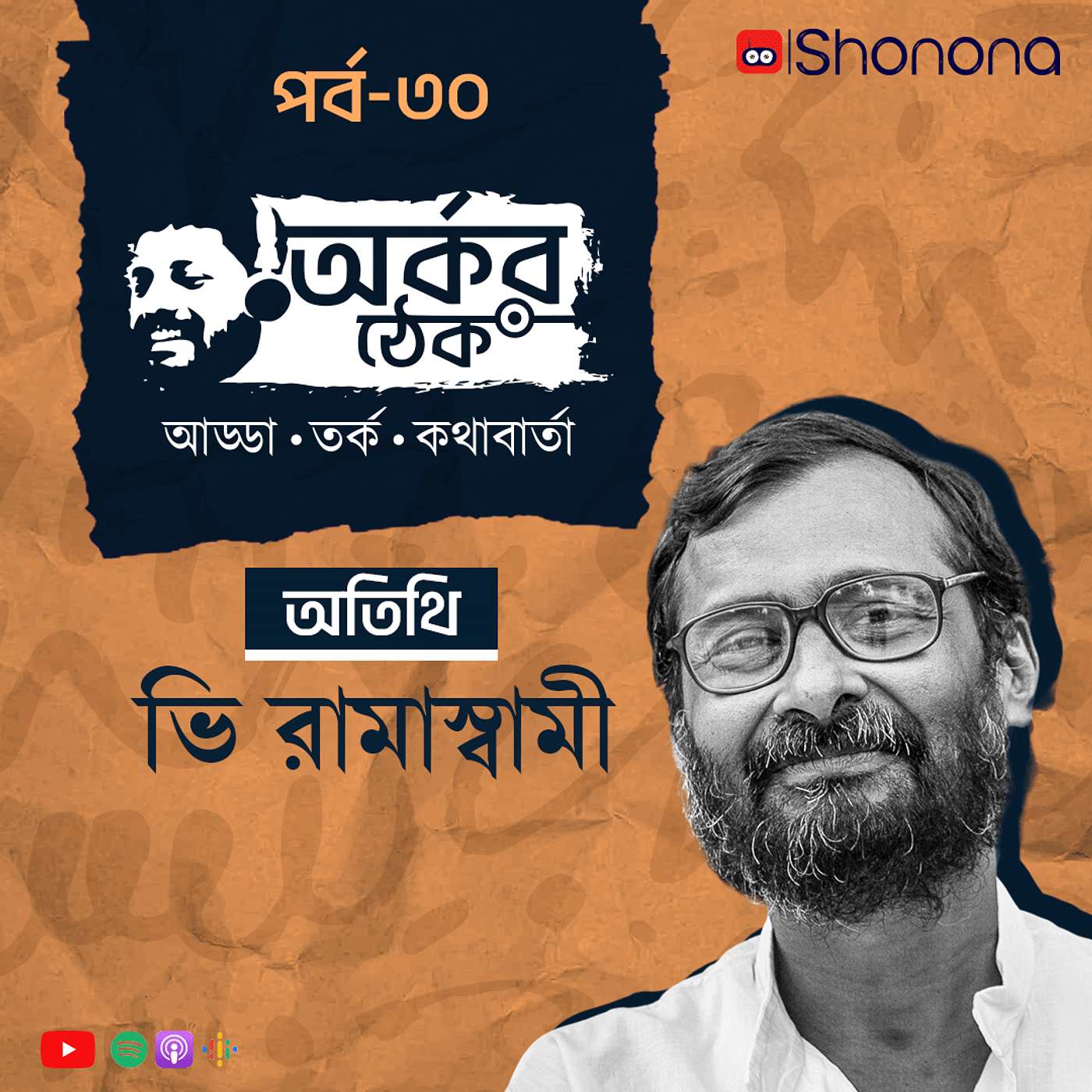 তামিল হয়েও কেন বাংলা সাহিত্য অনুবাদ করেন | অর্কর ঠেকে ভি রামাস্বামী | Arkar Thek Ep 30 | V Ramaswamy episode artwork
